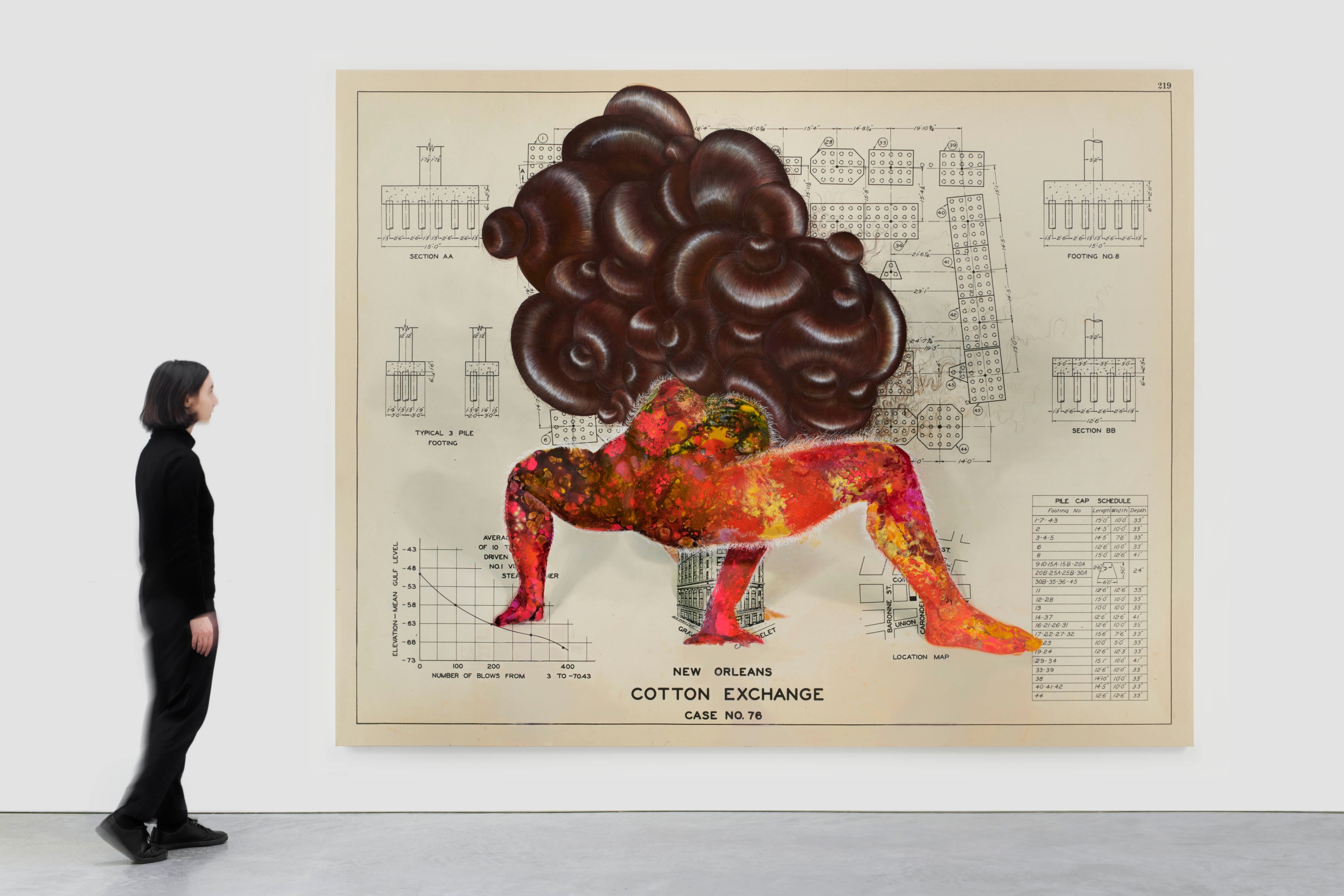 Installation view of FIRELEI B&Aacute;EZ's Inverting a Meridian, 2019