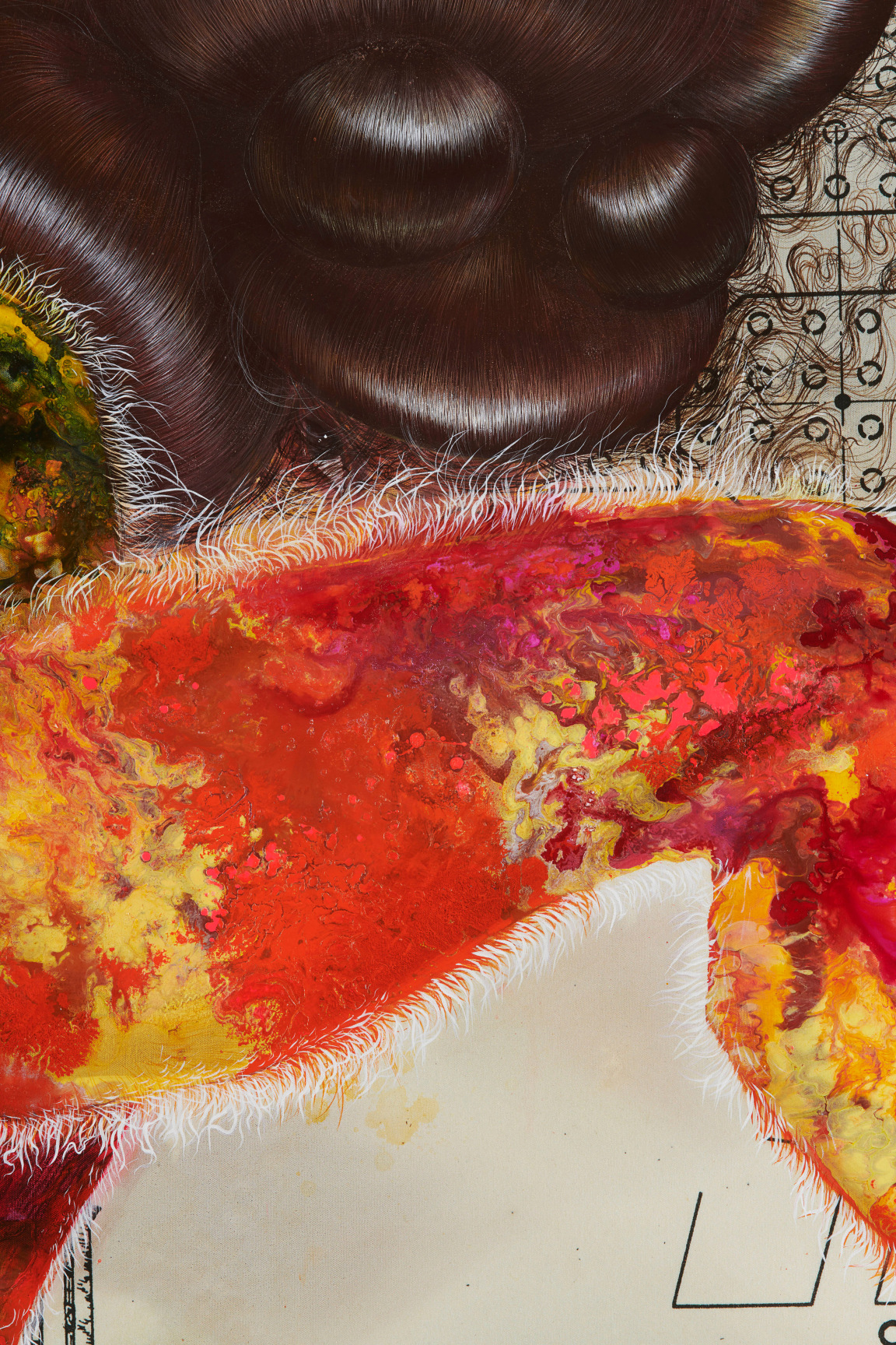 Detail of FIRELEI B&Aacute;EZ's Inverting a Meridian, 2019