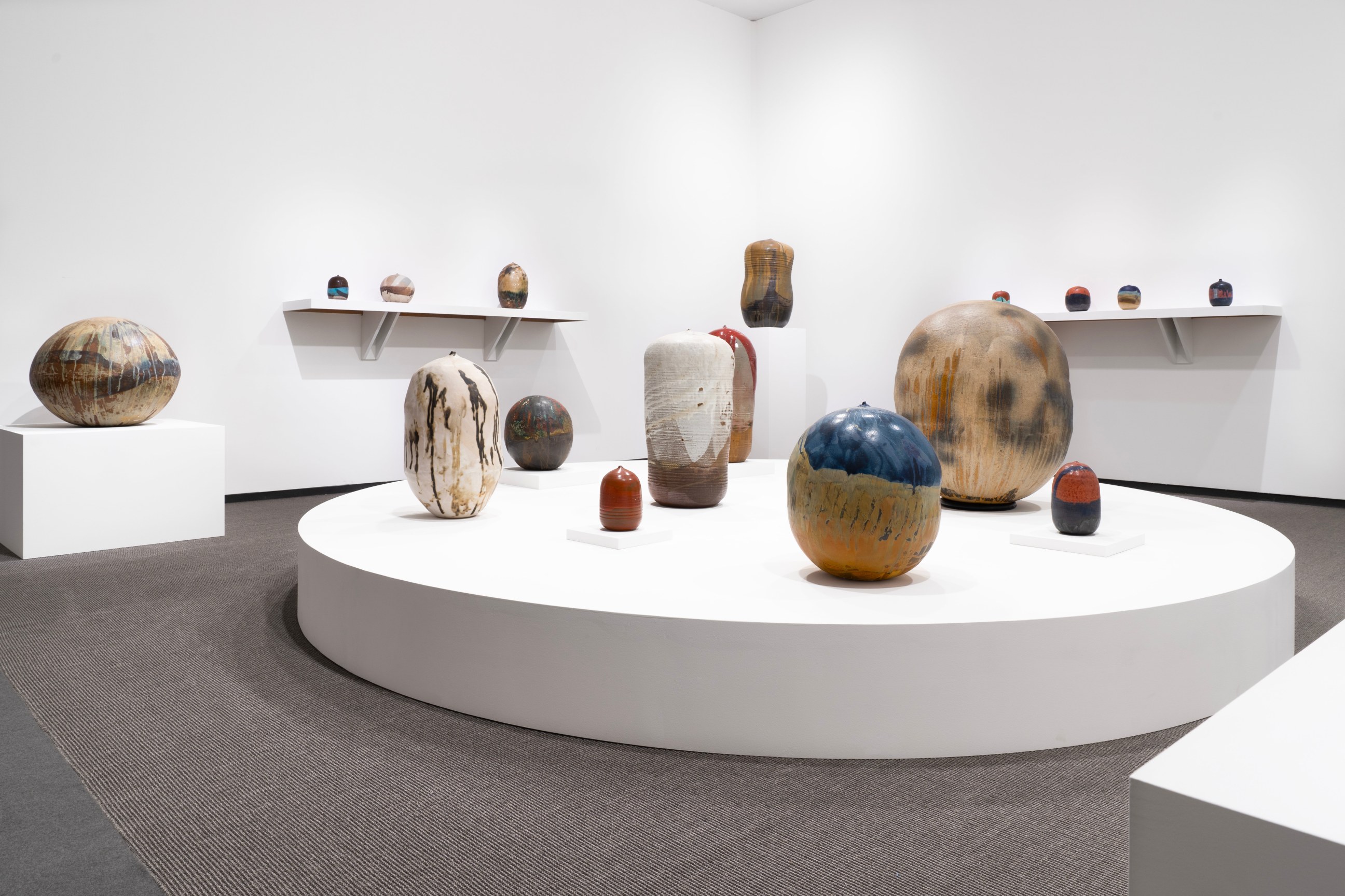 Installation view, Spotlight: Toshiko Takaezu at Frieze London Masters, 2023, London, United Kingdom.