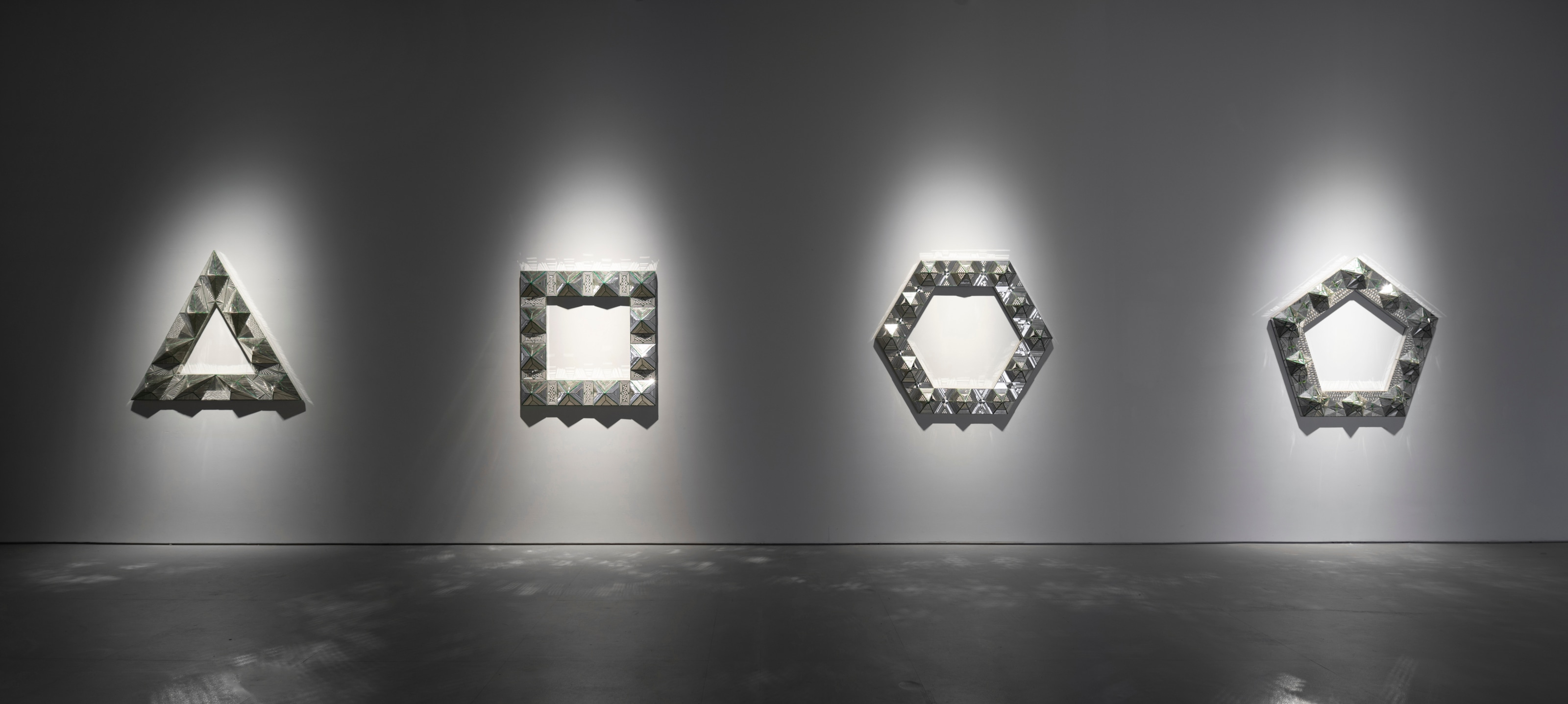 Installation view, Monir Shahroudy Farmanfarmaian, Fifth Family series, Shanghai Biennale, Power Station of Art, Shanghai, China, November 8, 2023 -&nbsp; March 31, 2024.