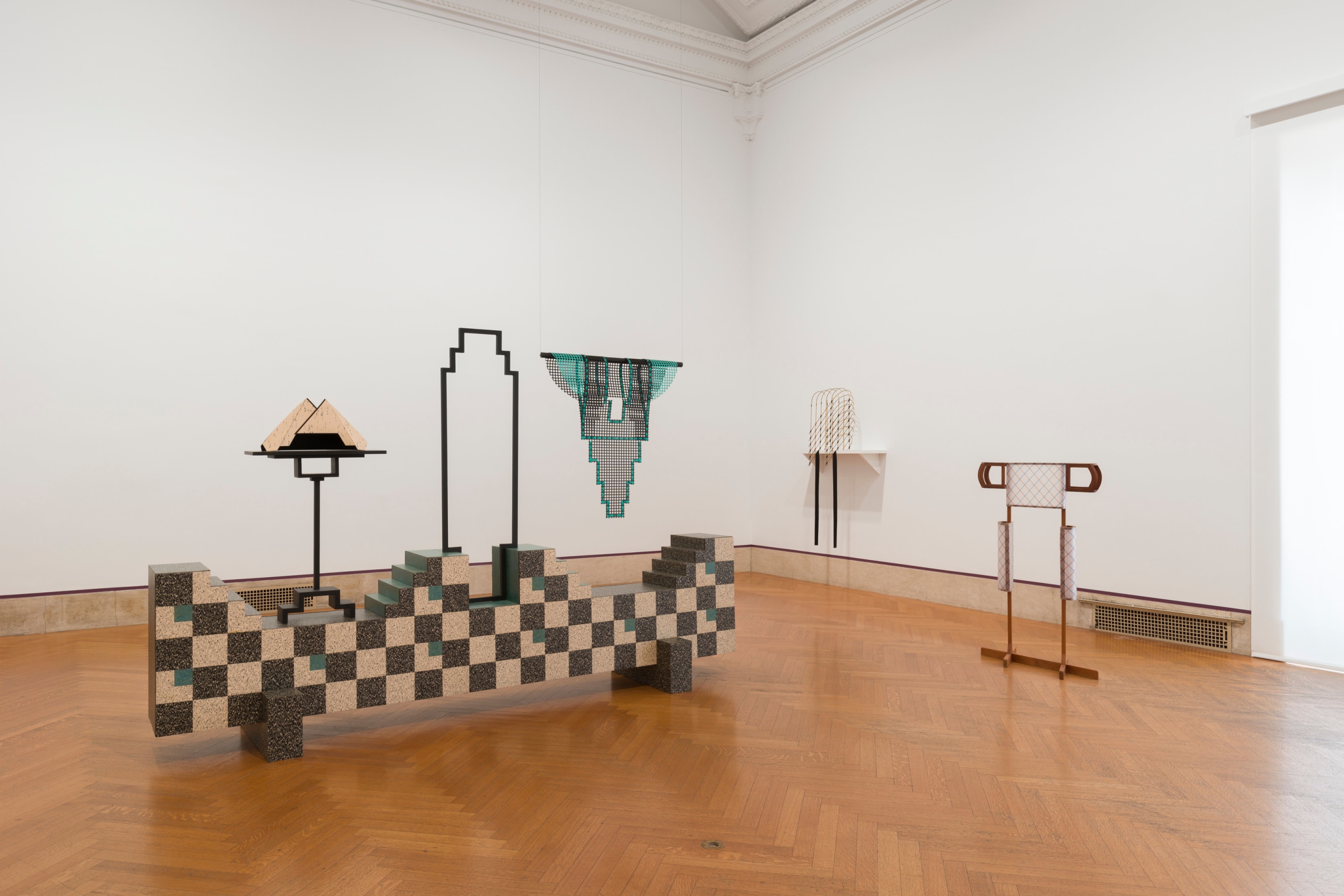 Installation view, Diane Simpson, Formal Wear, American Academy of Arts and Letters, September 27, 2025 &ndash; February 8, 2026.