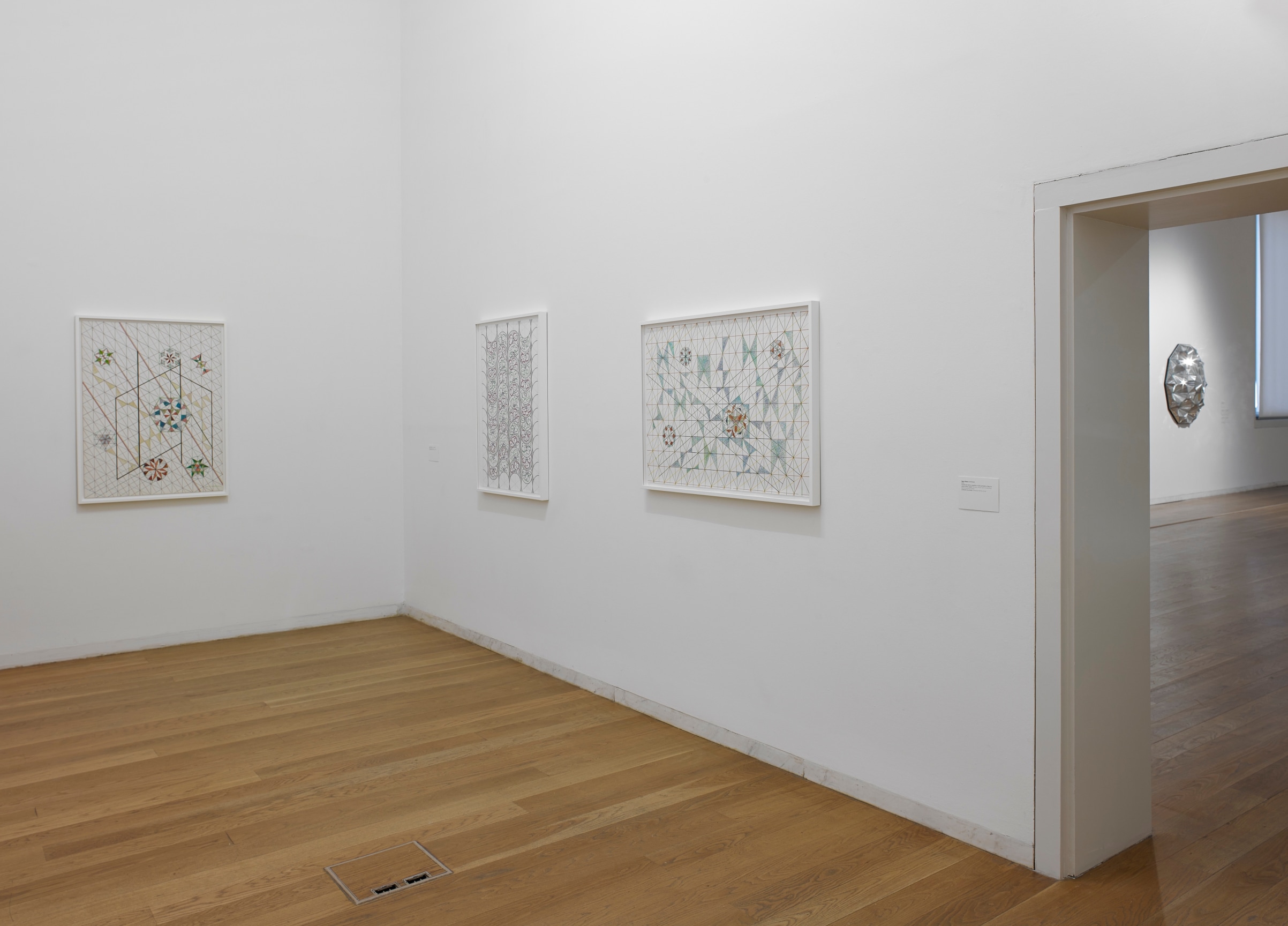 Installation view,&nbsp;Monir Shahroudy Farmanfarmaian: Infinite Possibility. Mirror Works and Drawings 1974&ndash;2014,&nbsp;Serralves Museum of Contemporary Art, Porto, Portugal,&nbsp;October 9, 2014 - January 11, 2015