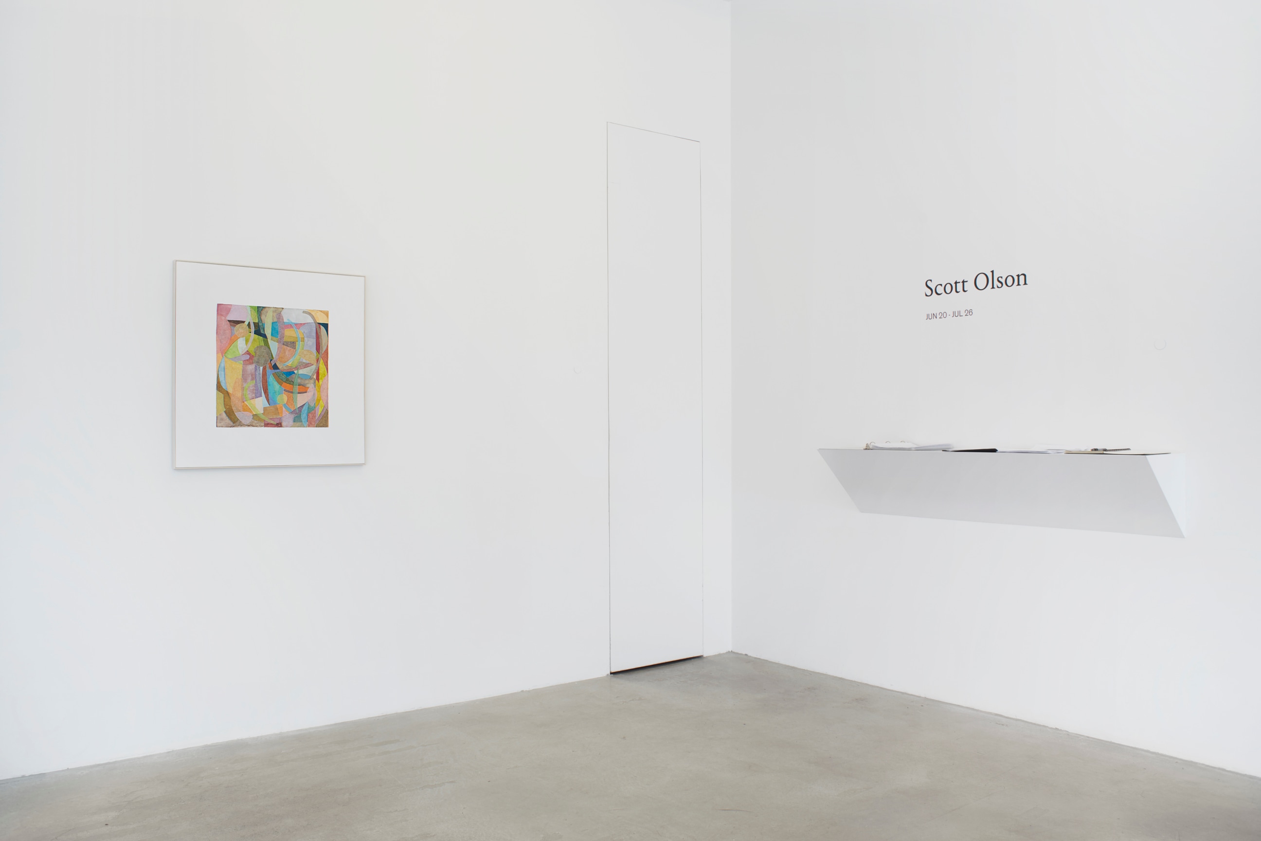 installation view of one artwork