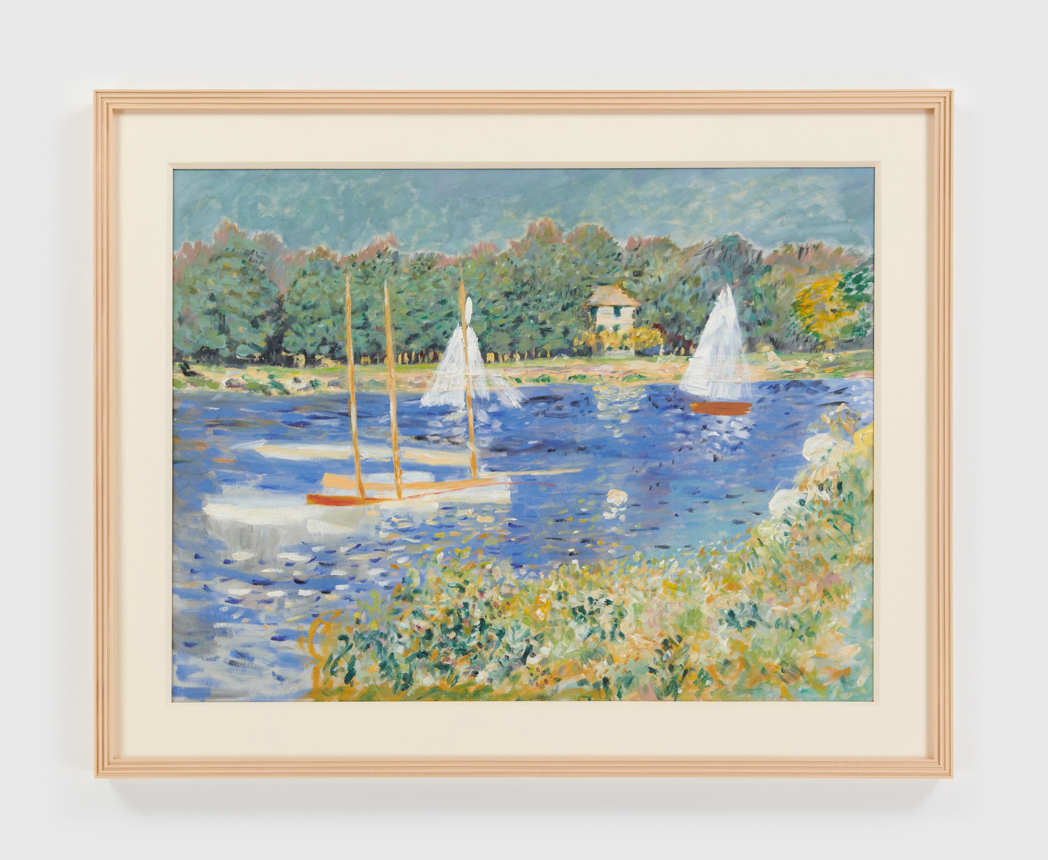 SPENCER FINCH  Copy of Monet's &quot;The Basin at Argenteuil&quot; from 1874 in the RISD Collection, 1988