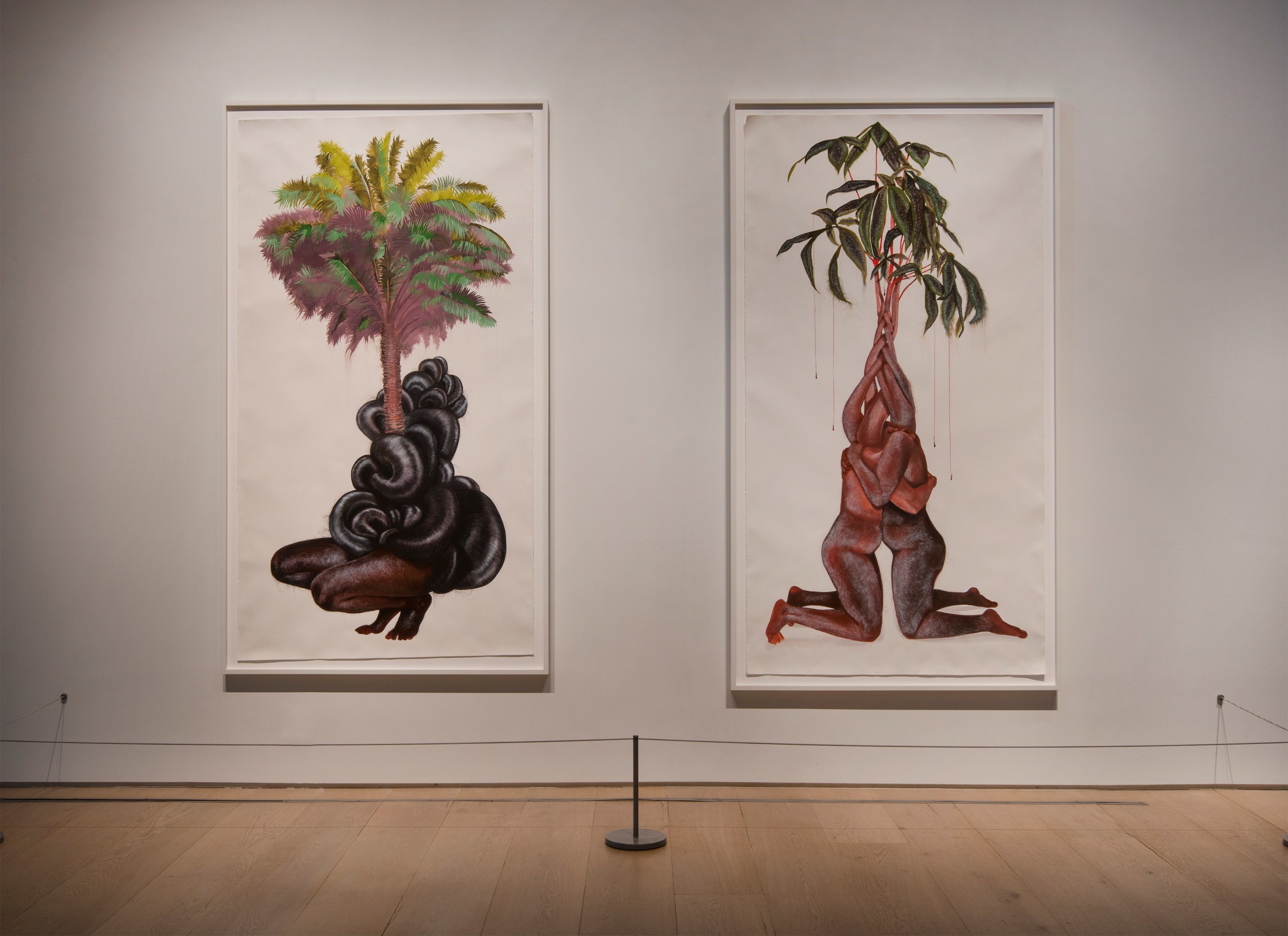 FIRELEI BAEZ, Left:&nbsp;Years of holding your tongue, 2018