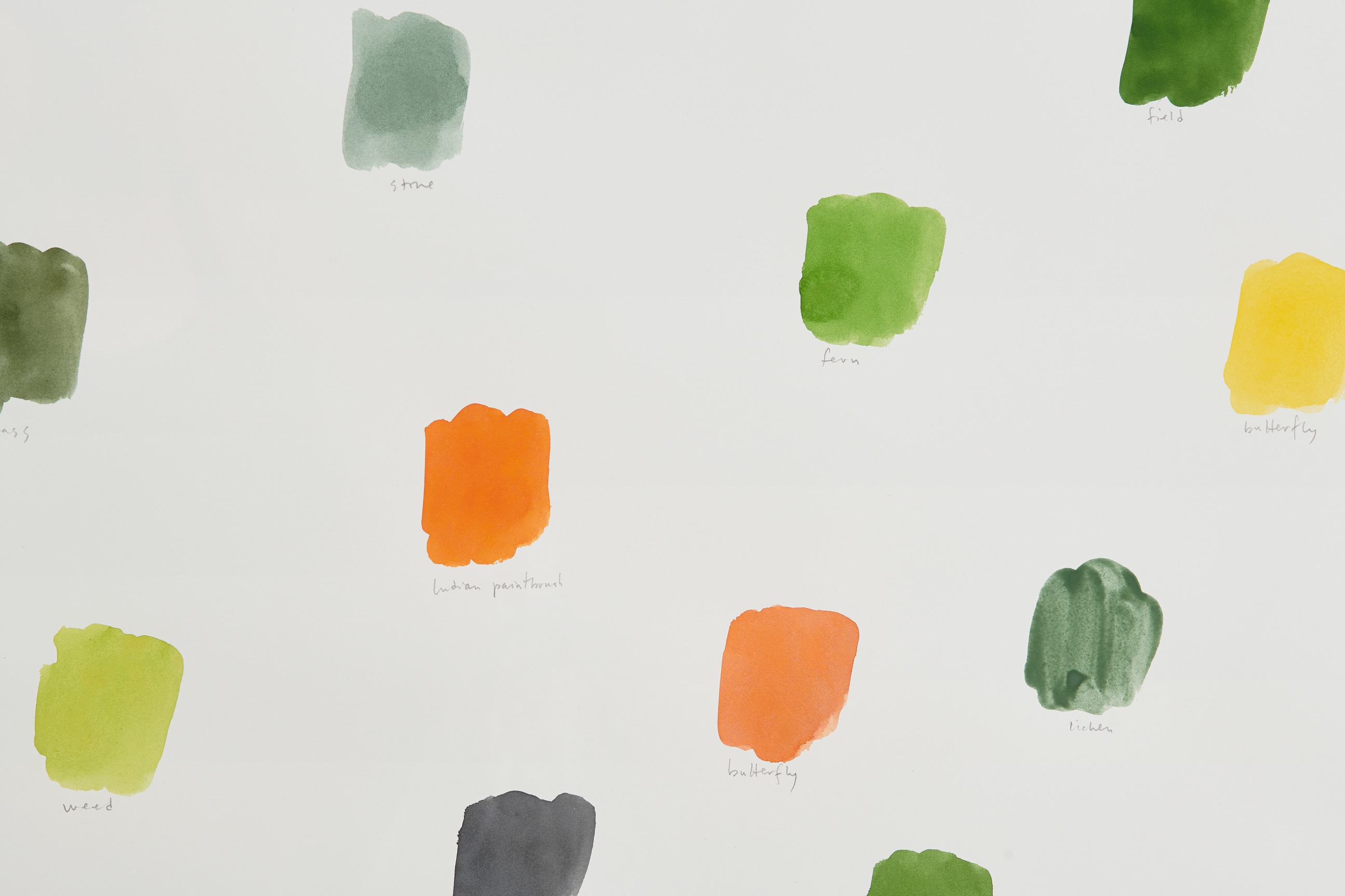 Detail of SPENCER FINCH's Vermont Landscape (Late summer),&nbsp;2018