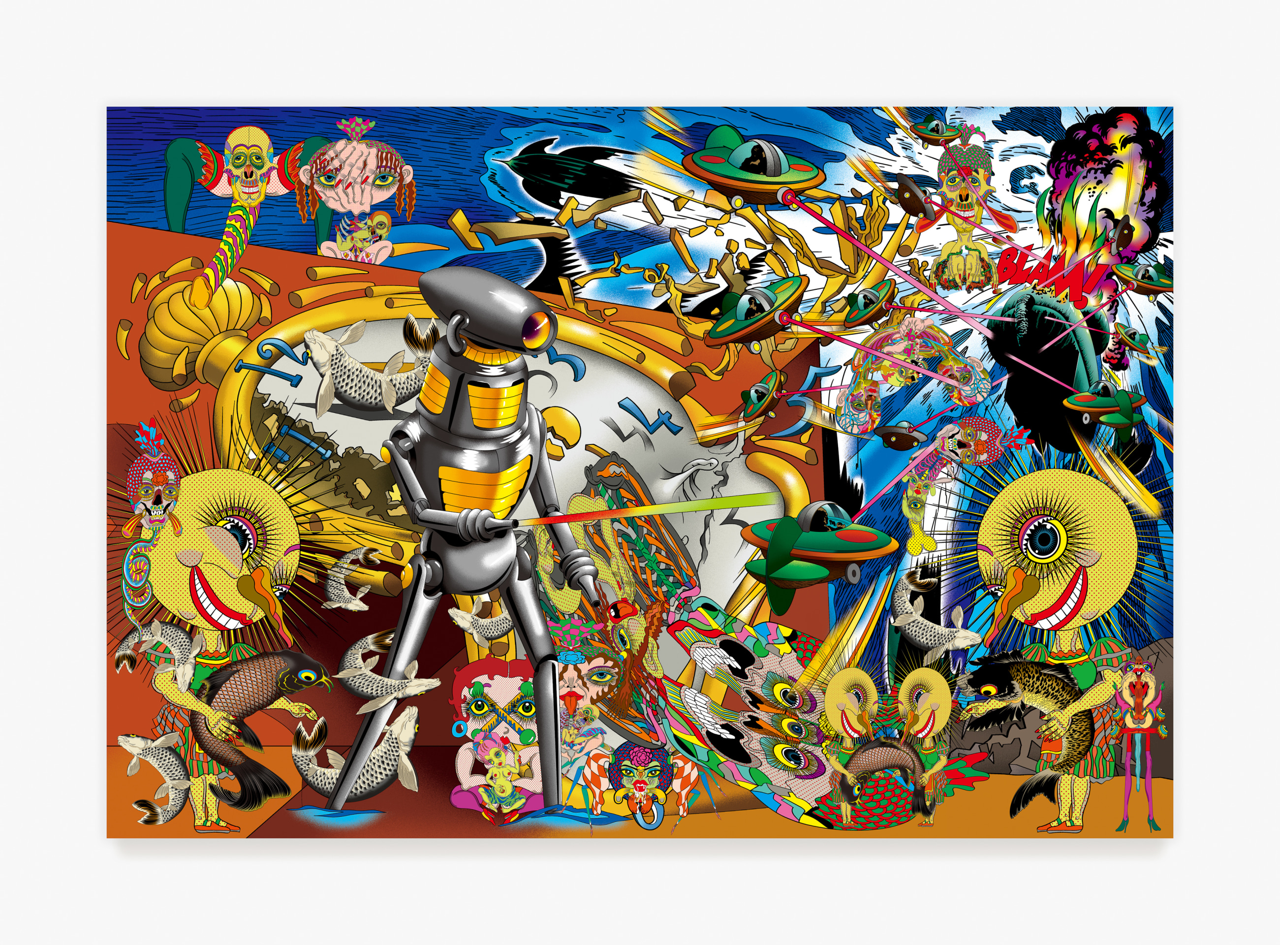 Keiichi Tanaami,&nbsp;Fragment of Time, 2022.