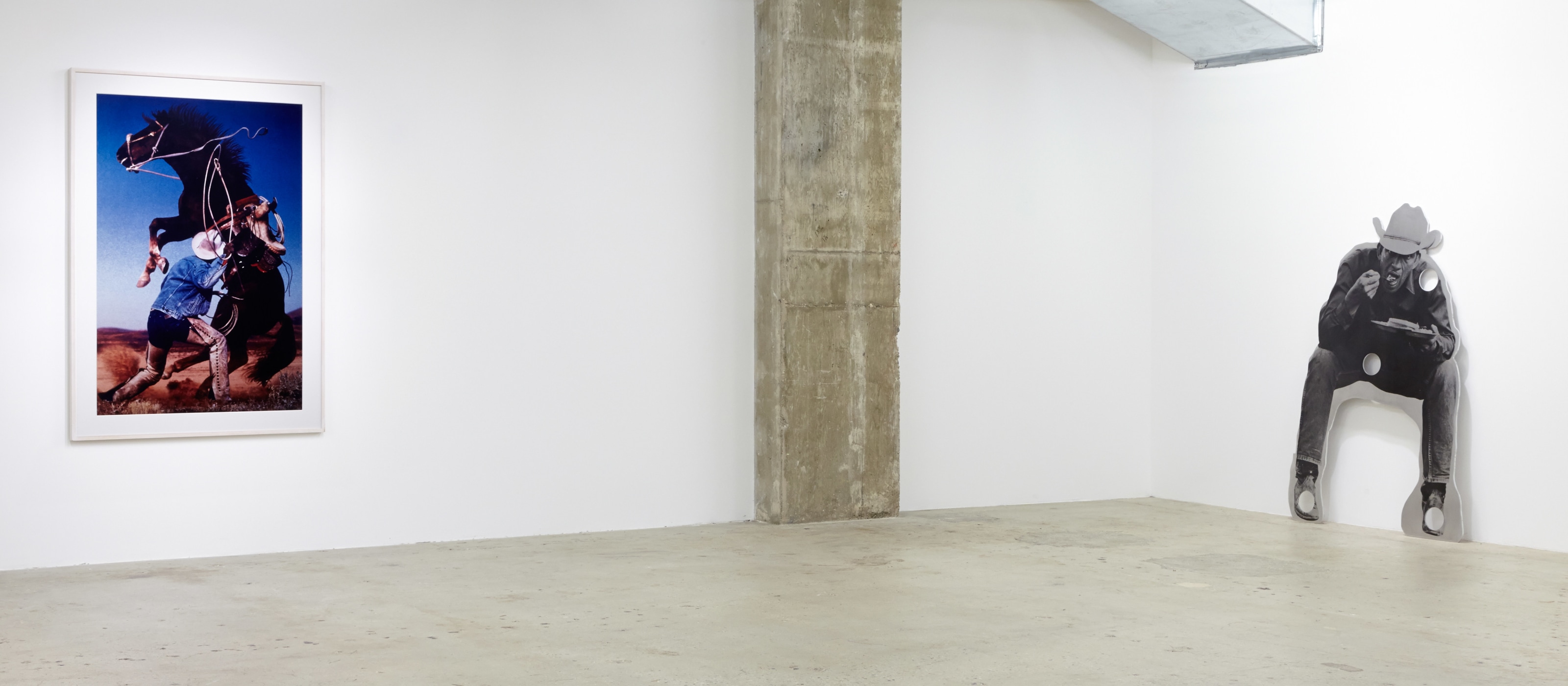 #RAWHIDE Richard Prince Untitled (Cowboy) (Rearing Horse) Cady Noland Cowboy with Holes, Eating