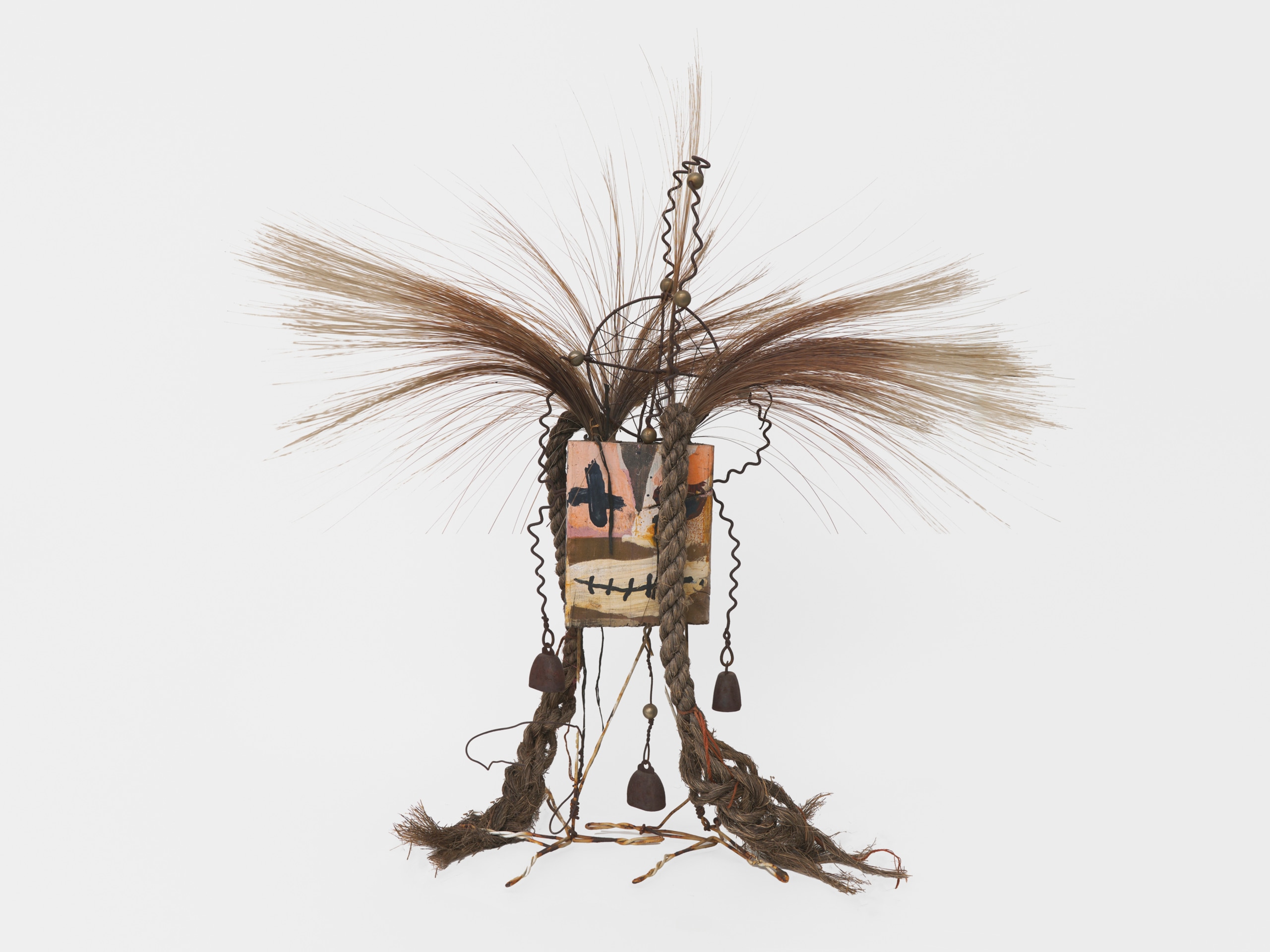 Sculpture by Brad Kahlhamer titled Two Faced Bird Legs from 1998