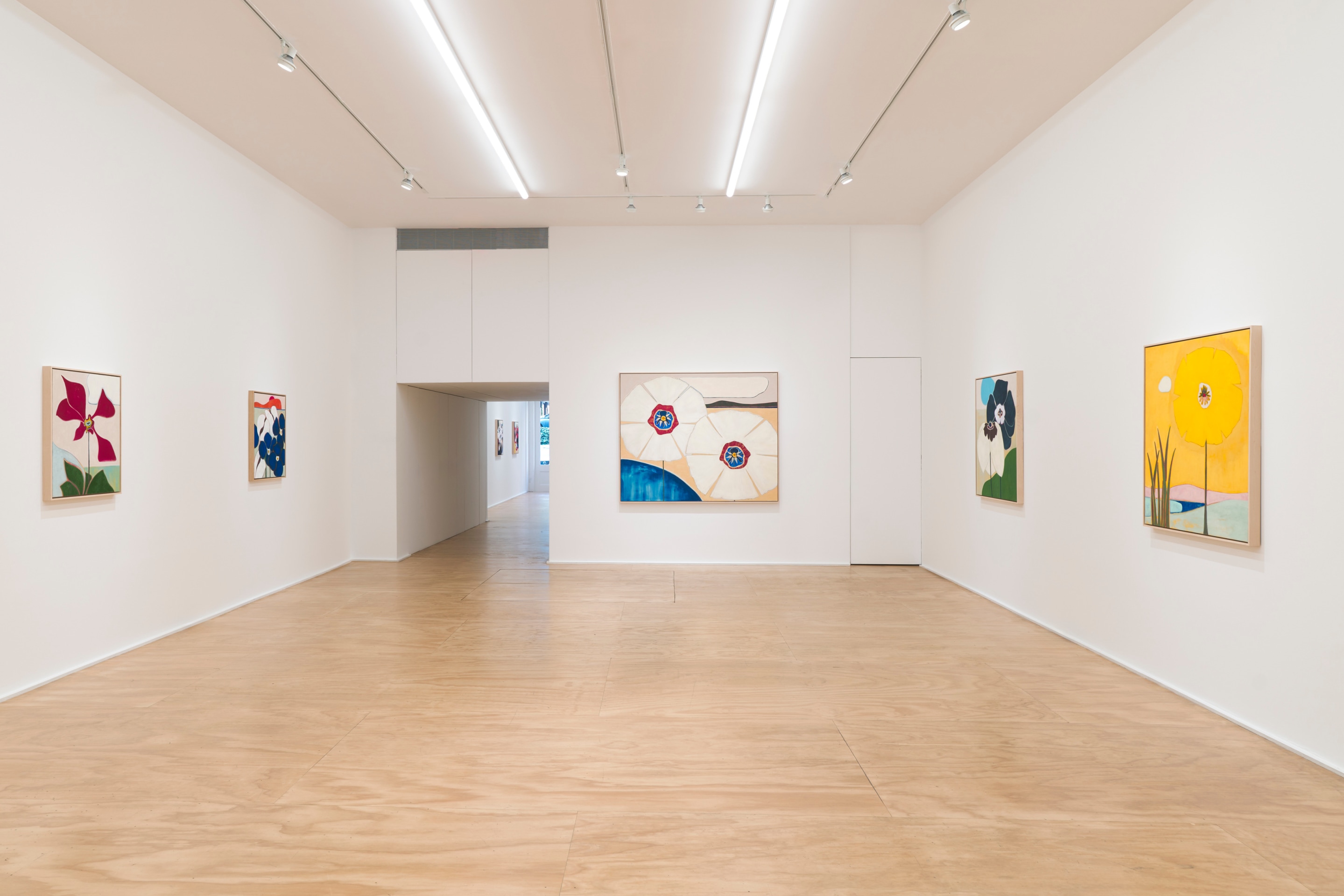 Installation view of Susumu Kamijo: Fish &amp; Flowers, Venus Over Manhattan, New York, 2025