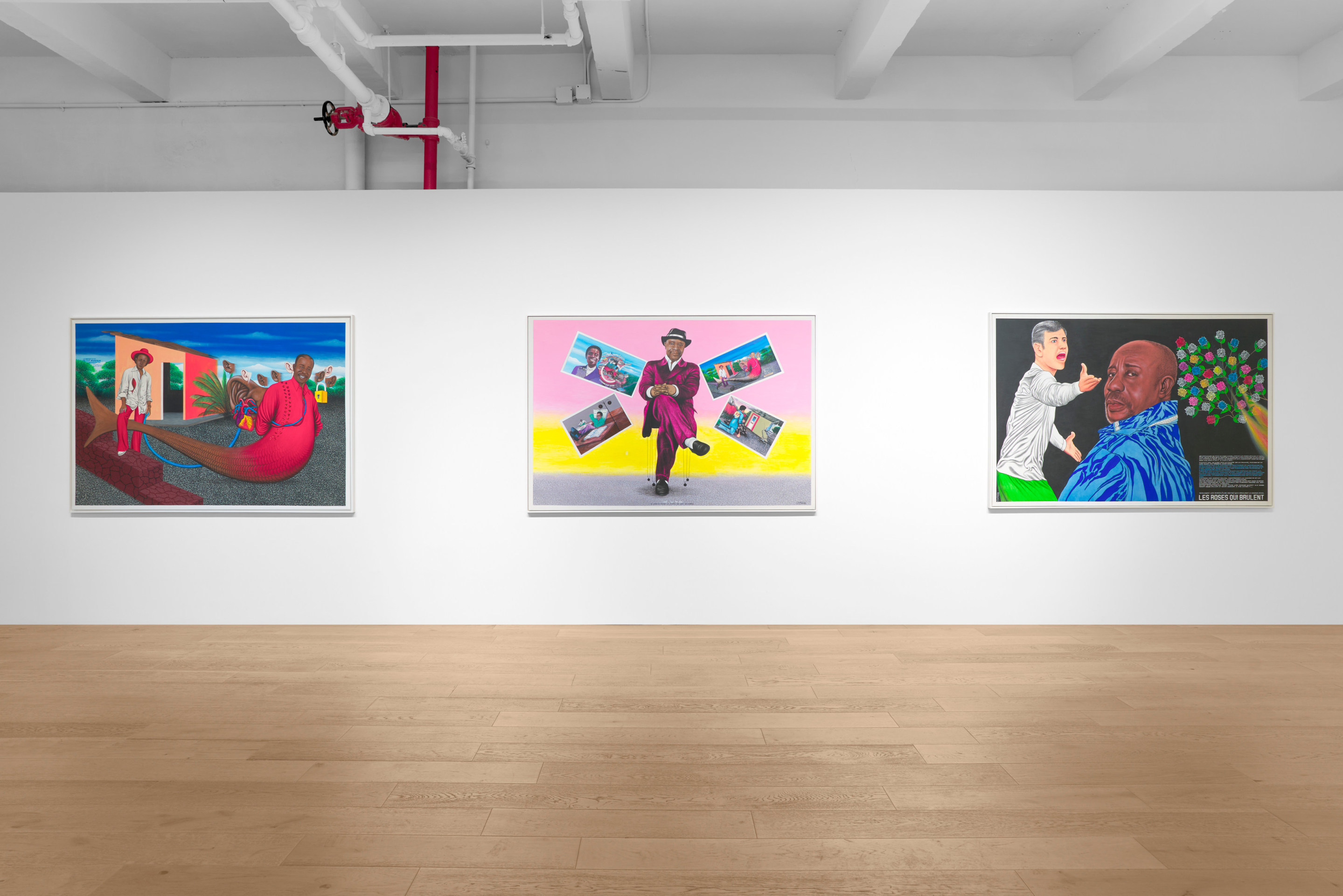 Installation view of Ch&eacute;ri Samba at Venus Over Manhattan, New York