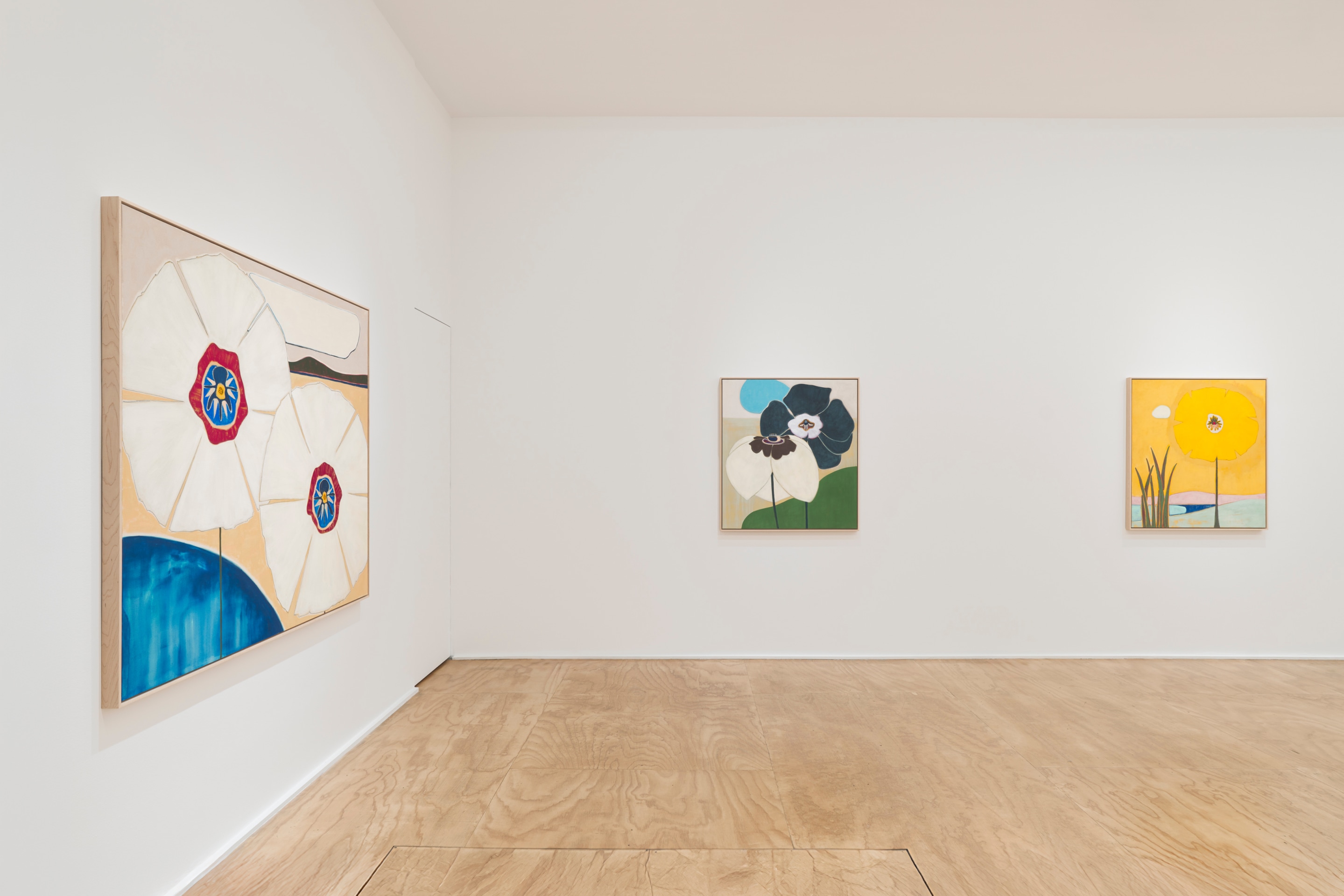 Installation view of Susumu Kamijo: Fish &amp; Flowers, Venus Over Manhattan, New York, 2025