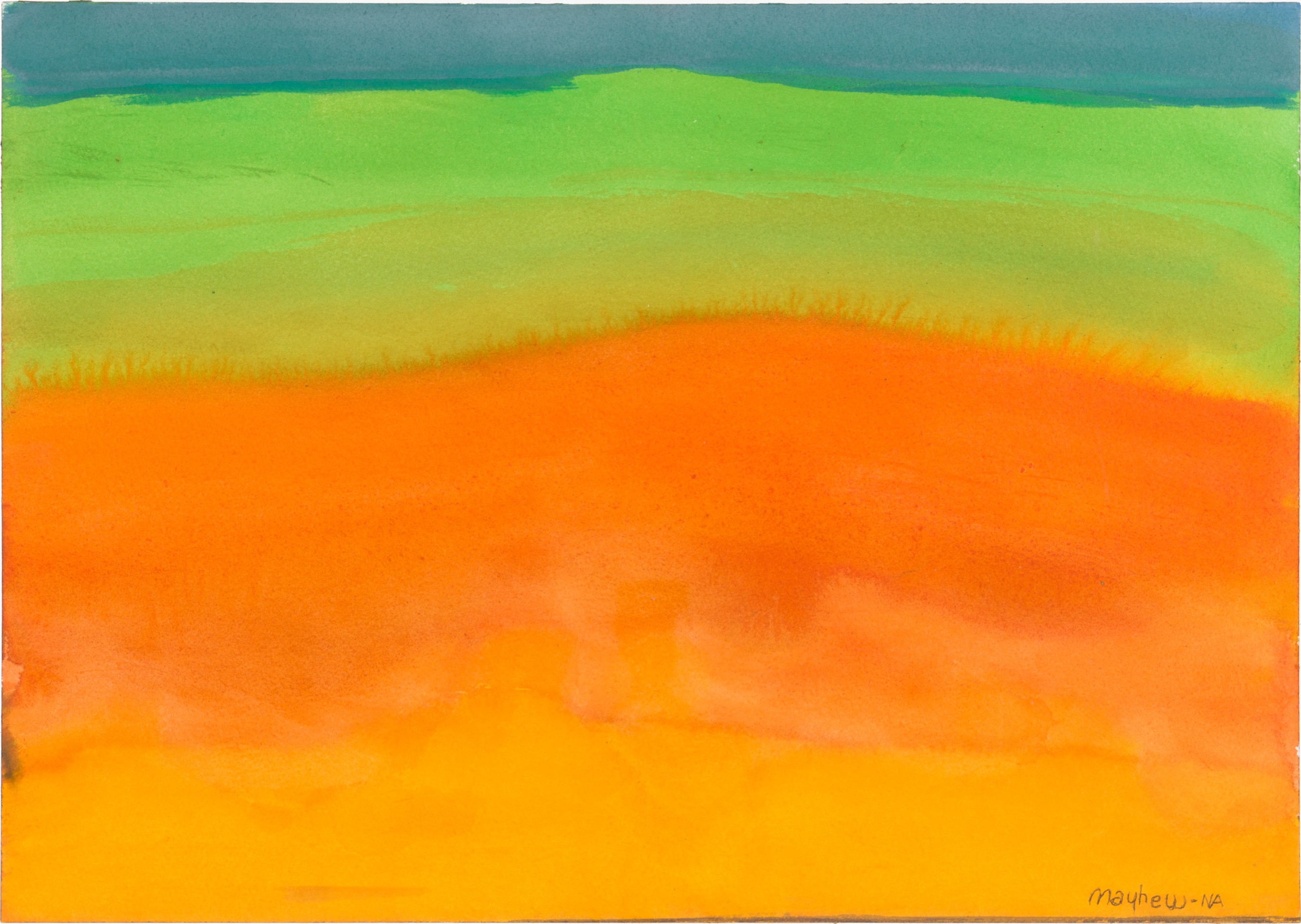 Work on paper by Richard Mayhew titled Ventana Series #2 from 2022