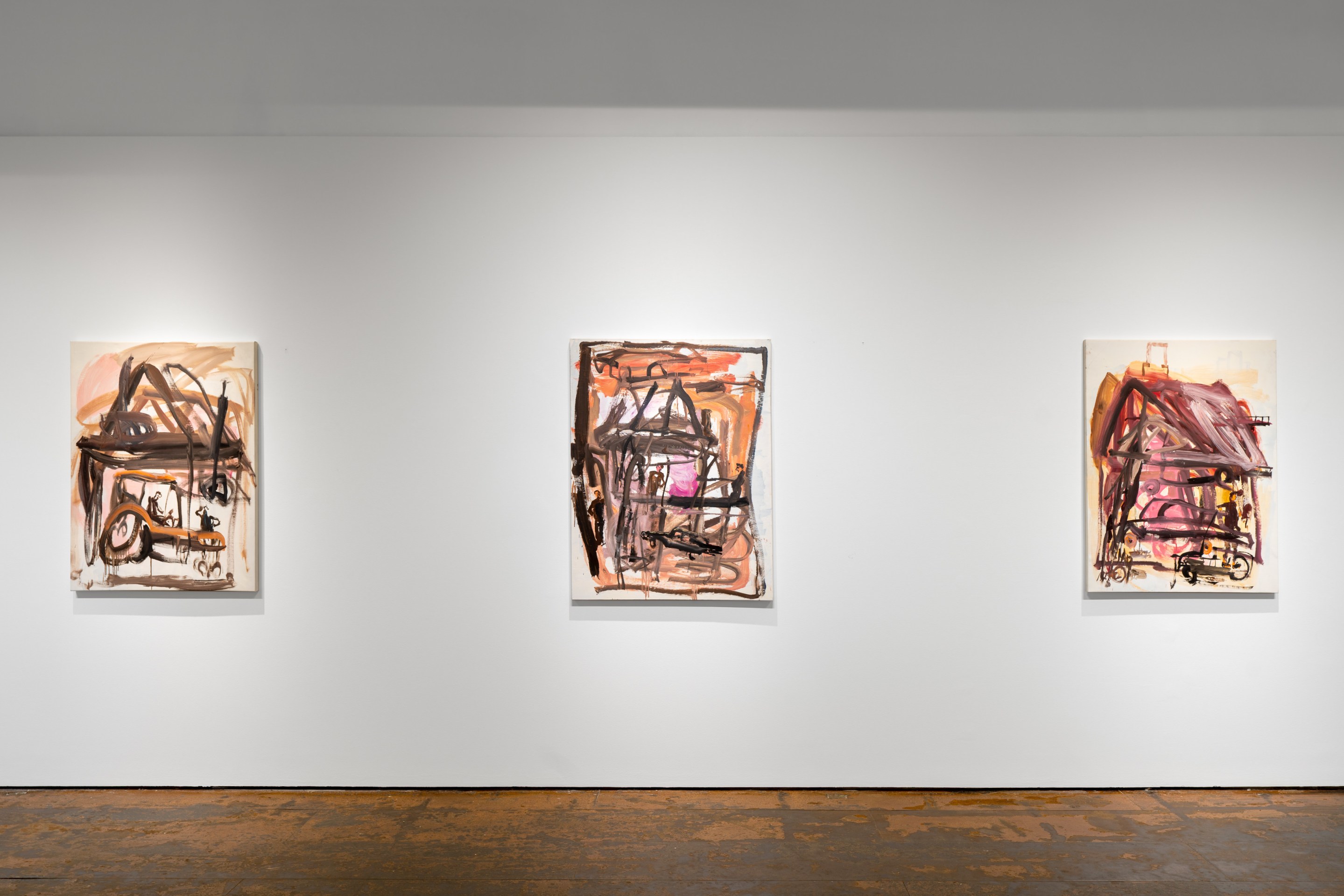 Installation view of David Deutsch Hurly-Burly at Venus Over Manhattan in New York