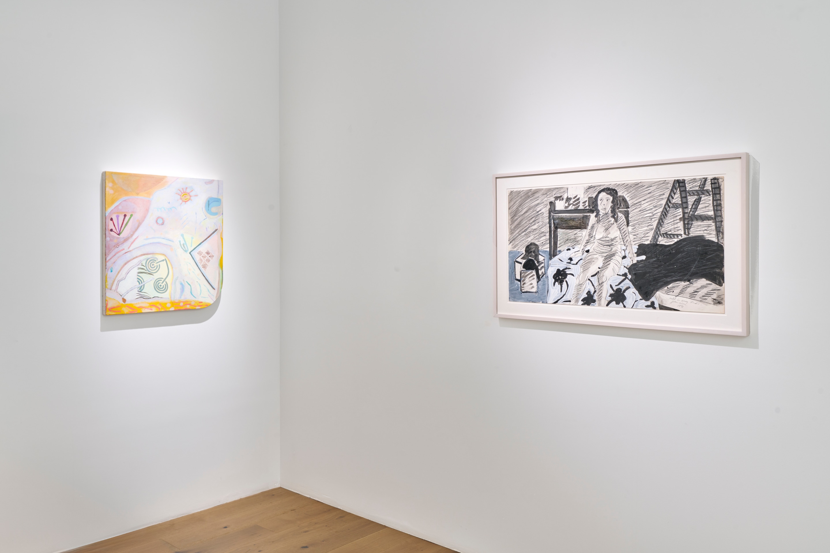 Installation view of &ldquo;Celestial Songs,&rdquo; curated by Adrianne Rubenstein, Venus Over Manhattan, New York, 2024.