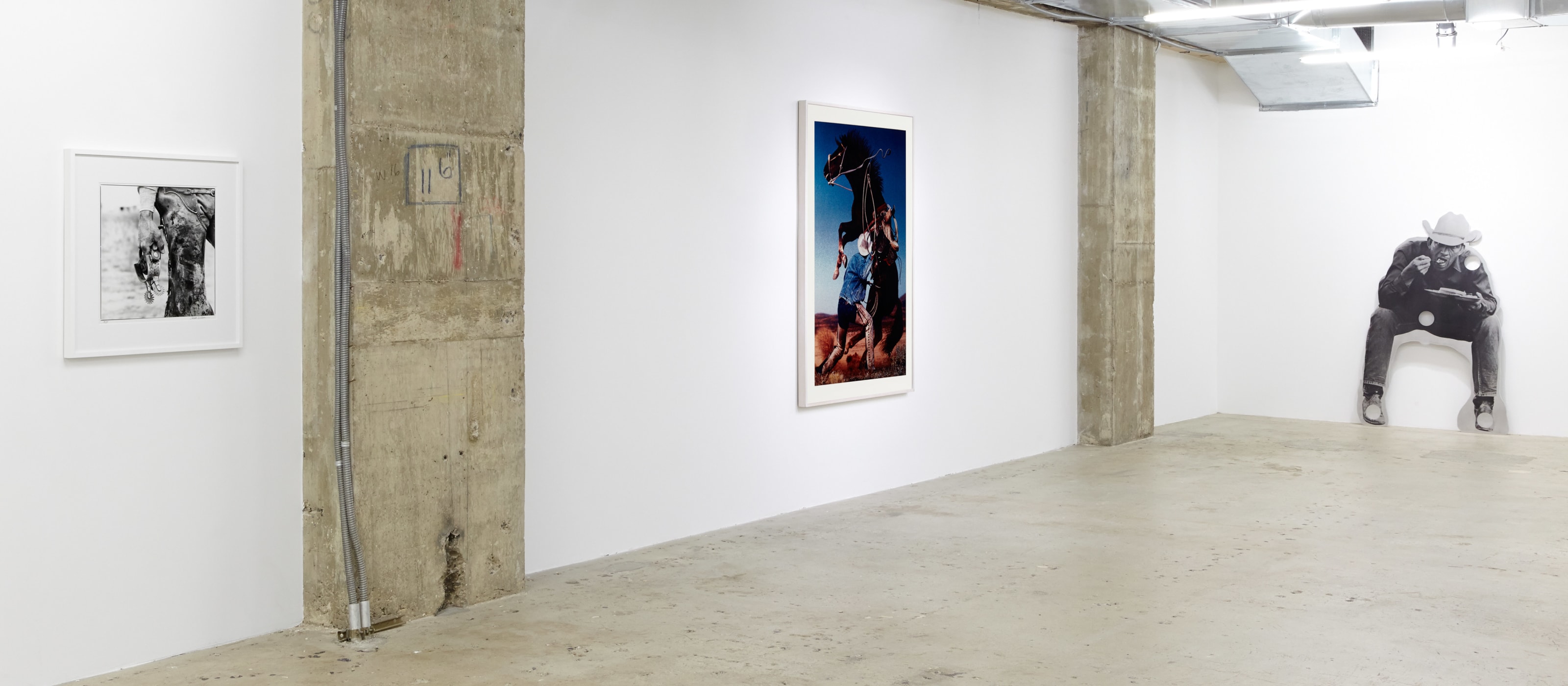 #RAWHIDE Laura Wilson  Hand and Spur Richard Prince Untitled (Cowboy) (Rearing Horse) Cady Noland Cowboy with Holes, Eating