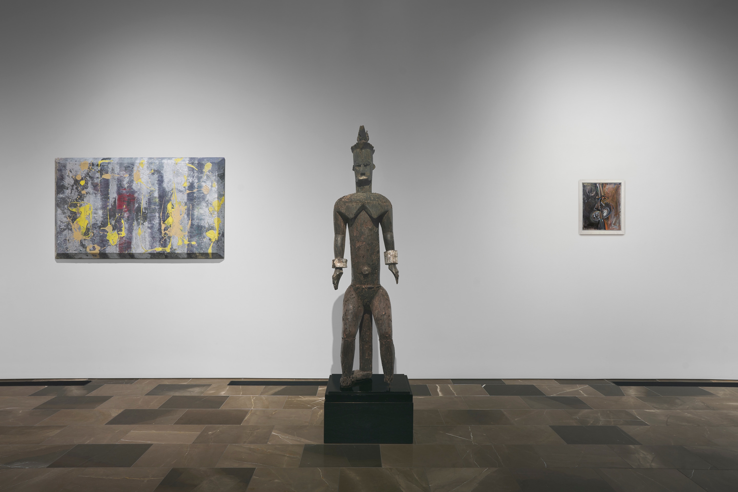 Installation view of the exhibition Urhobo + Abstraction, New York, 2025
