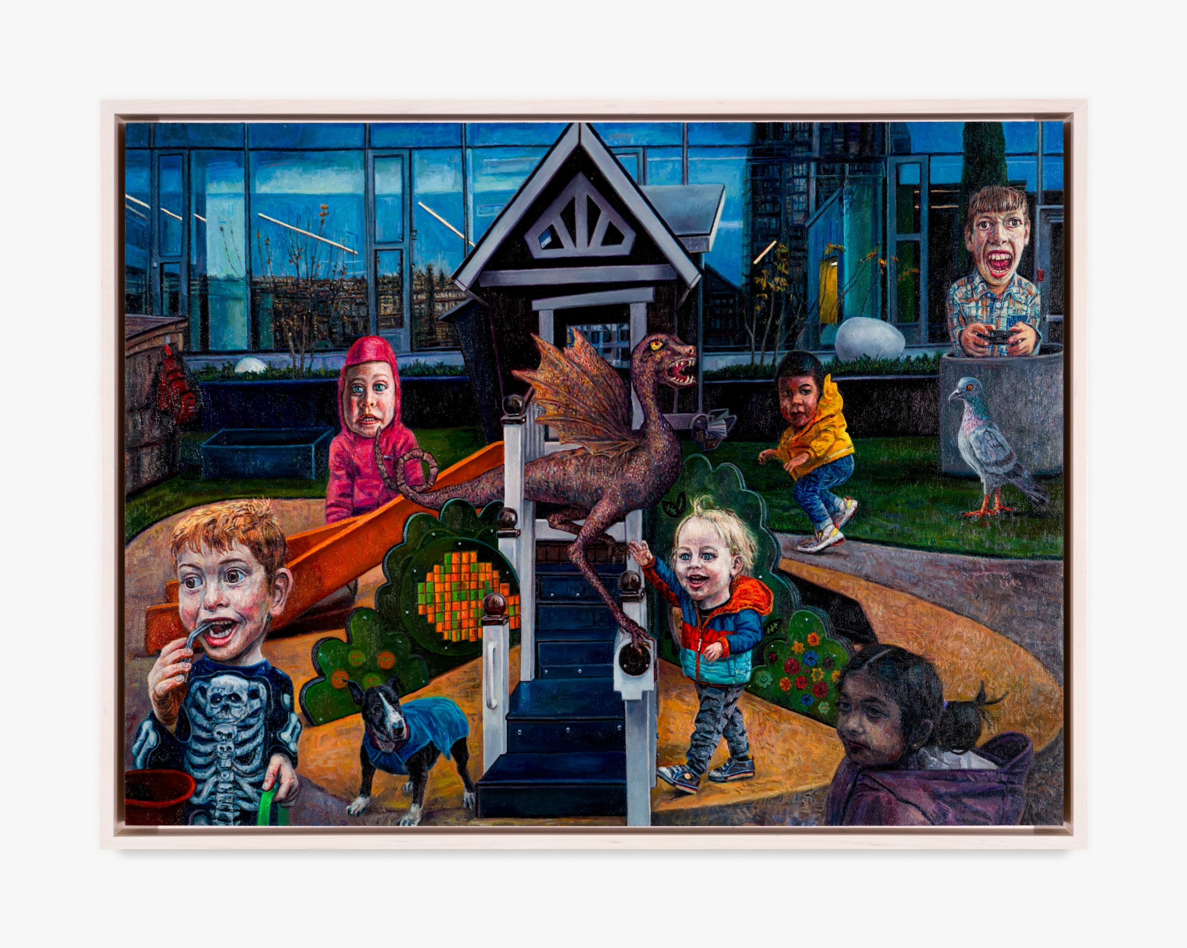 Mark Greenwold, &quot;Play Ground (Dragon),&quot; 2023., COURTESY THE ARTIST, GARTH GREENAN GALLERY, NEW YORK, AND VENUS OVER MANHATTAN, NEW YORK.