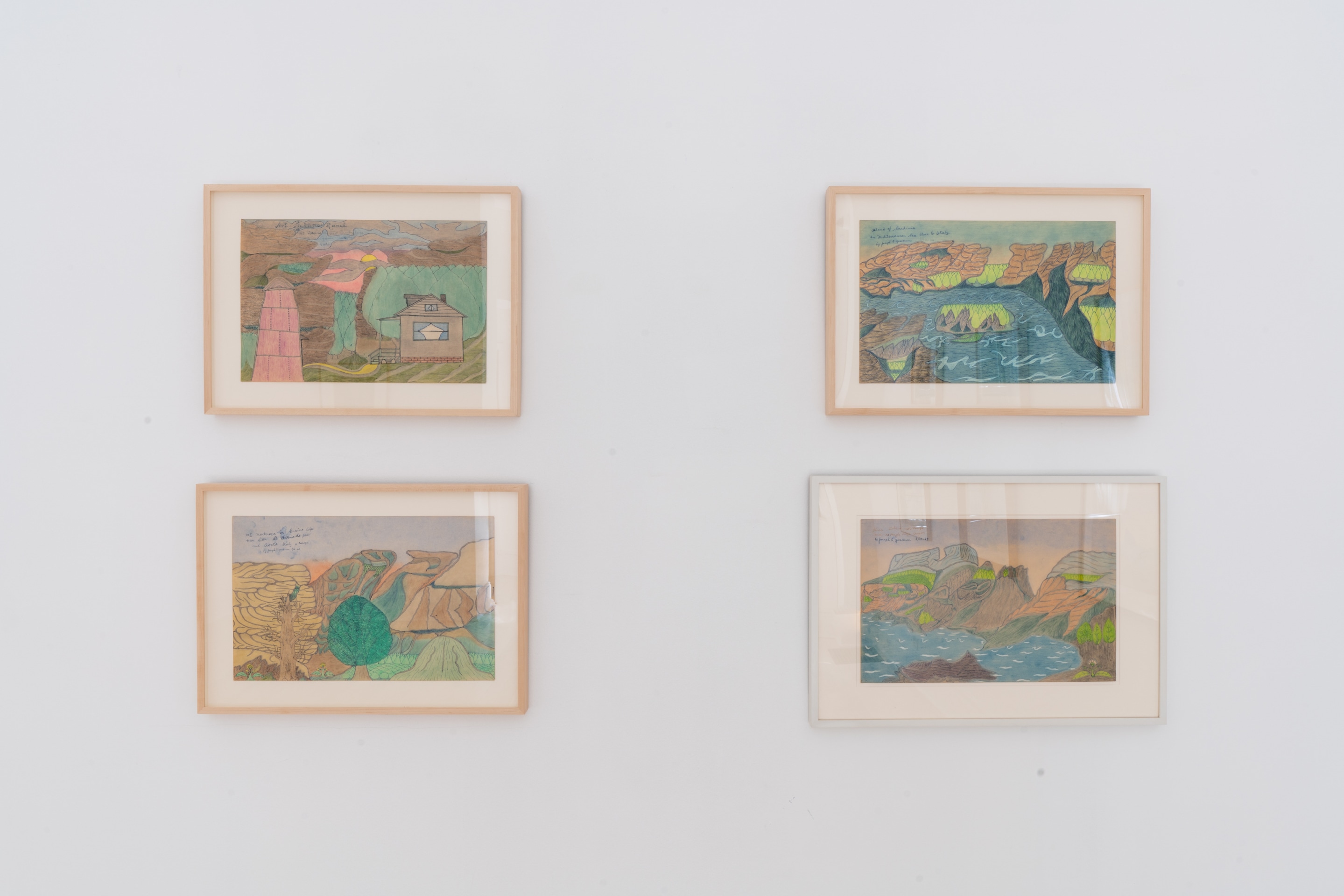 Installation view of Joseph Elmer Yoakum at Venus Over Manhattan, New York, 2021