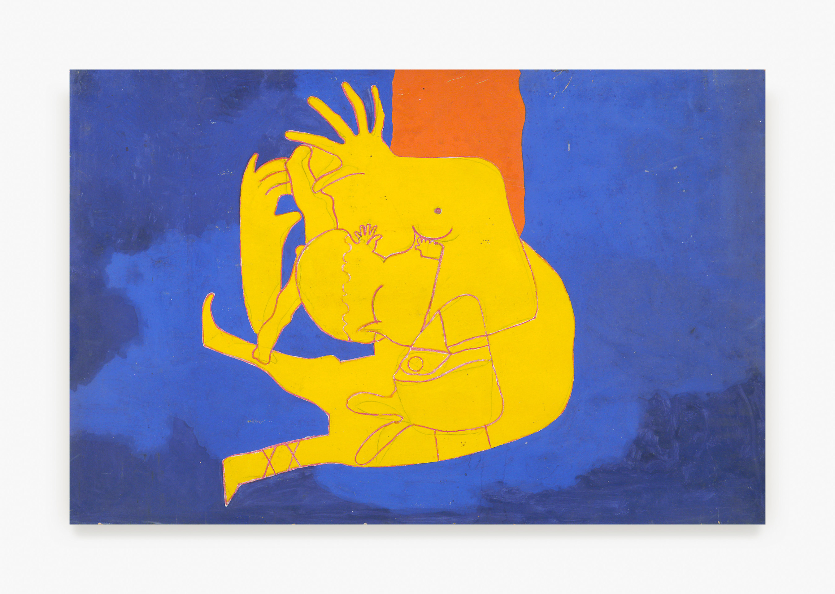 Painting by Emanuel Proweller titled Maternit&eacute; from 1956