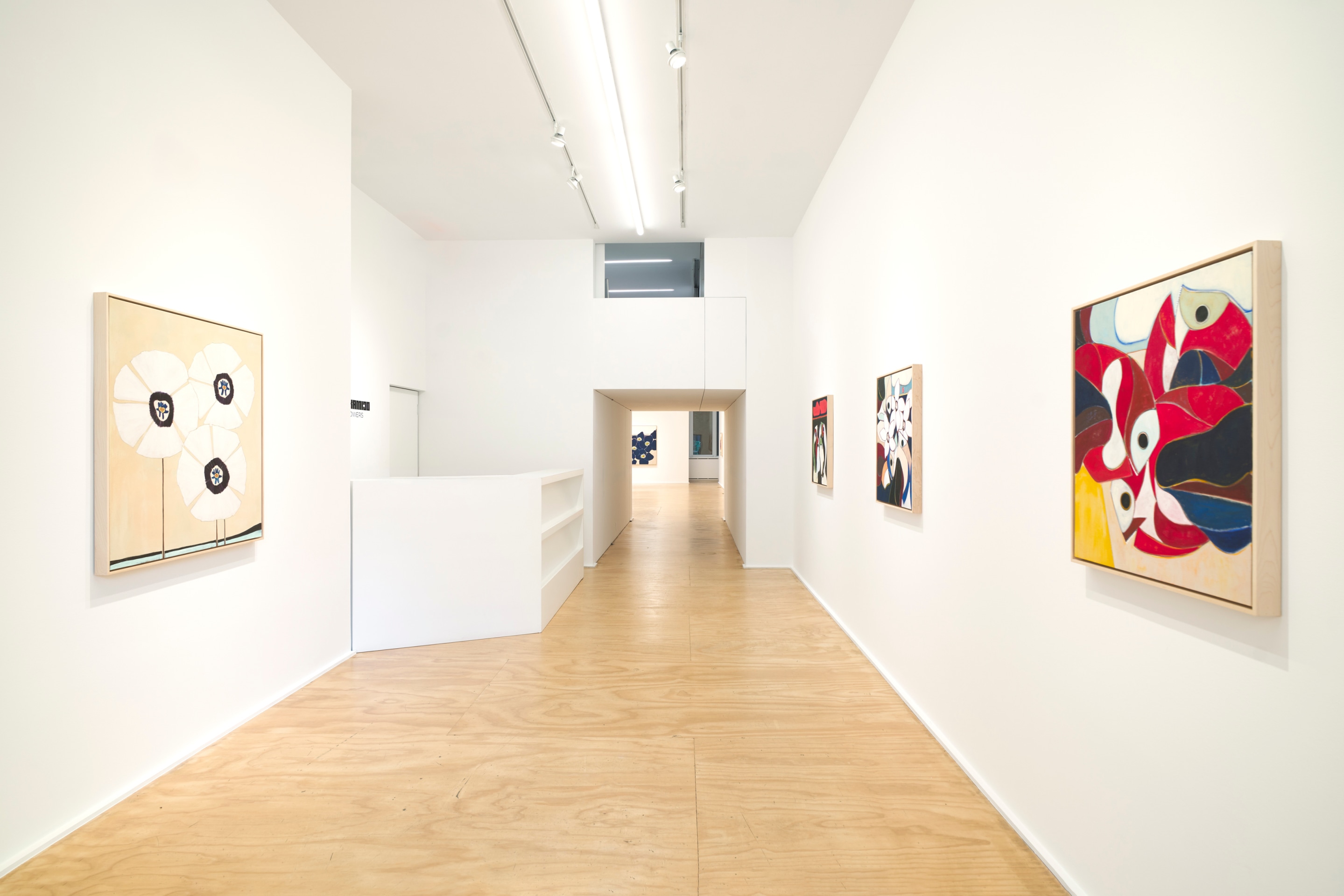 Installation view of Susumu Kamijo: Fish &amp; Flowers, Venus Over Manhattan, New York, 2025