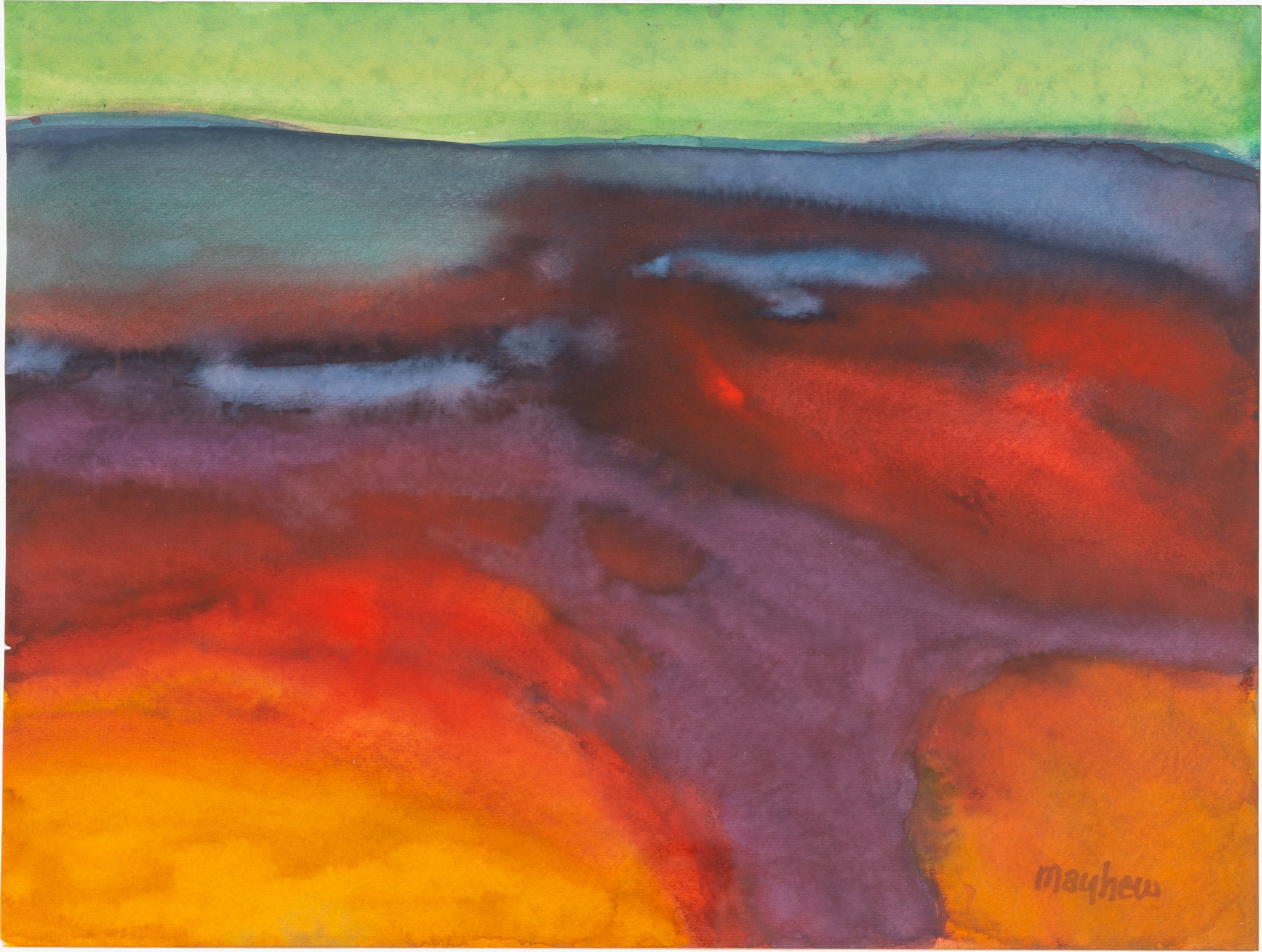 Untitled work on paper by Richard Mayhew from 2014