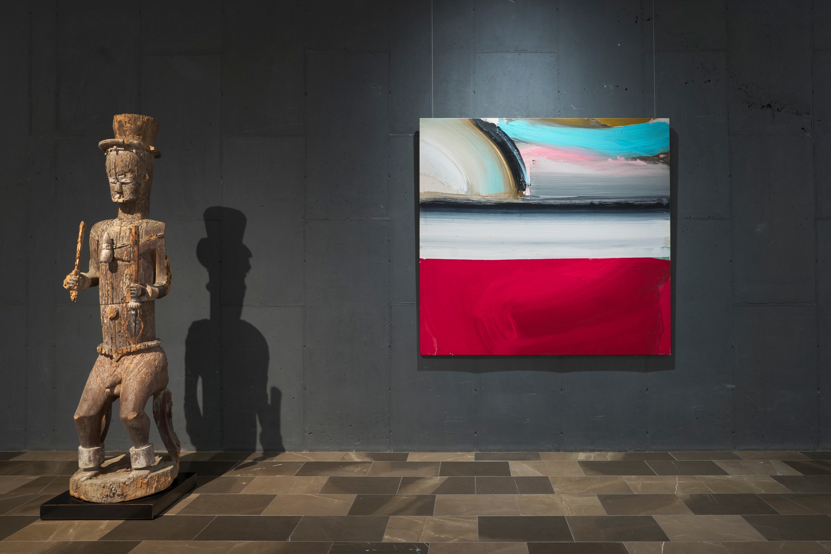 Installation view of the exhibition Urhobo + Abstraction, New York, 2025