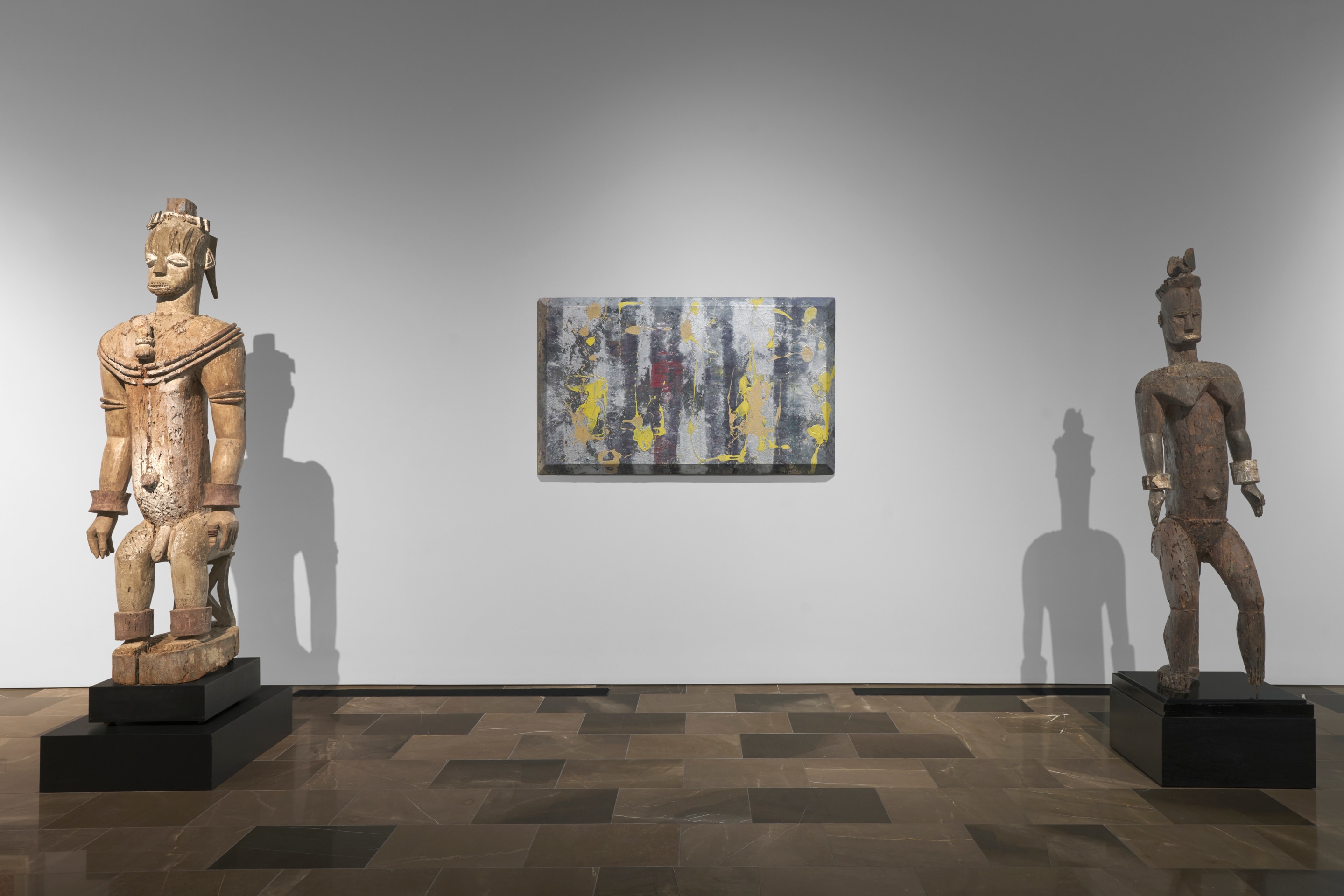 Installation view of the exhibition Urhobo + Abstraction, New York, 2025