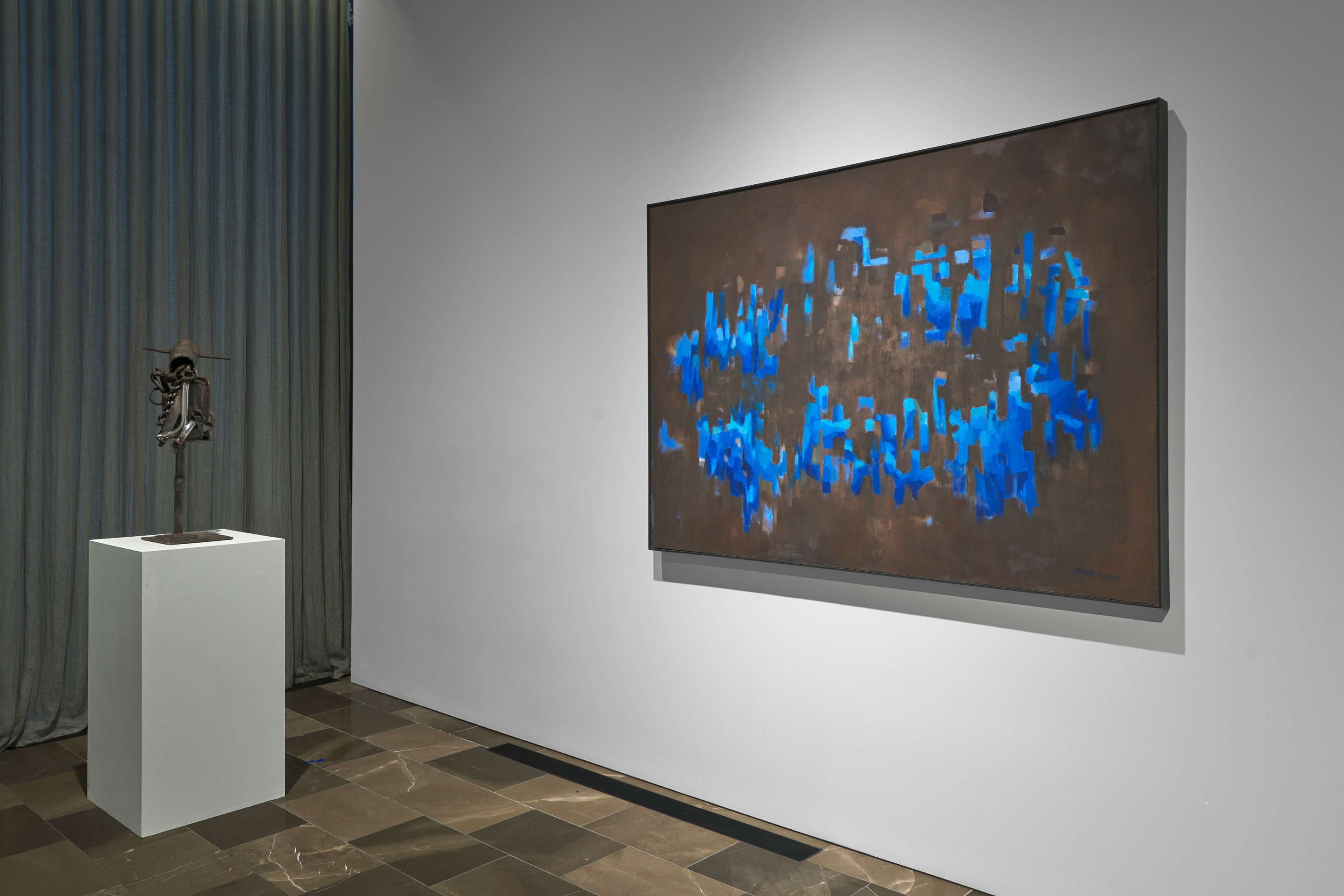 Installation view of the exhibition Urhobo + Abstraction, New York, 2025