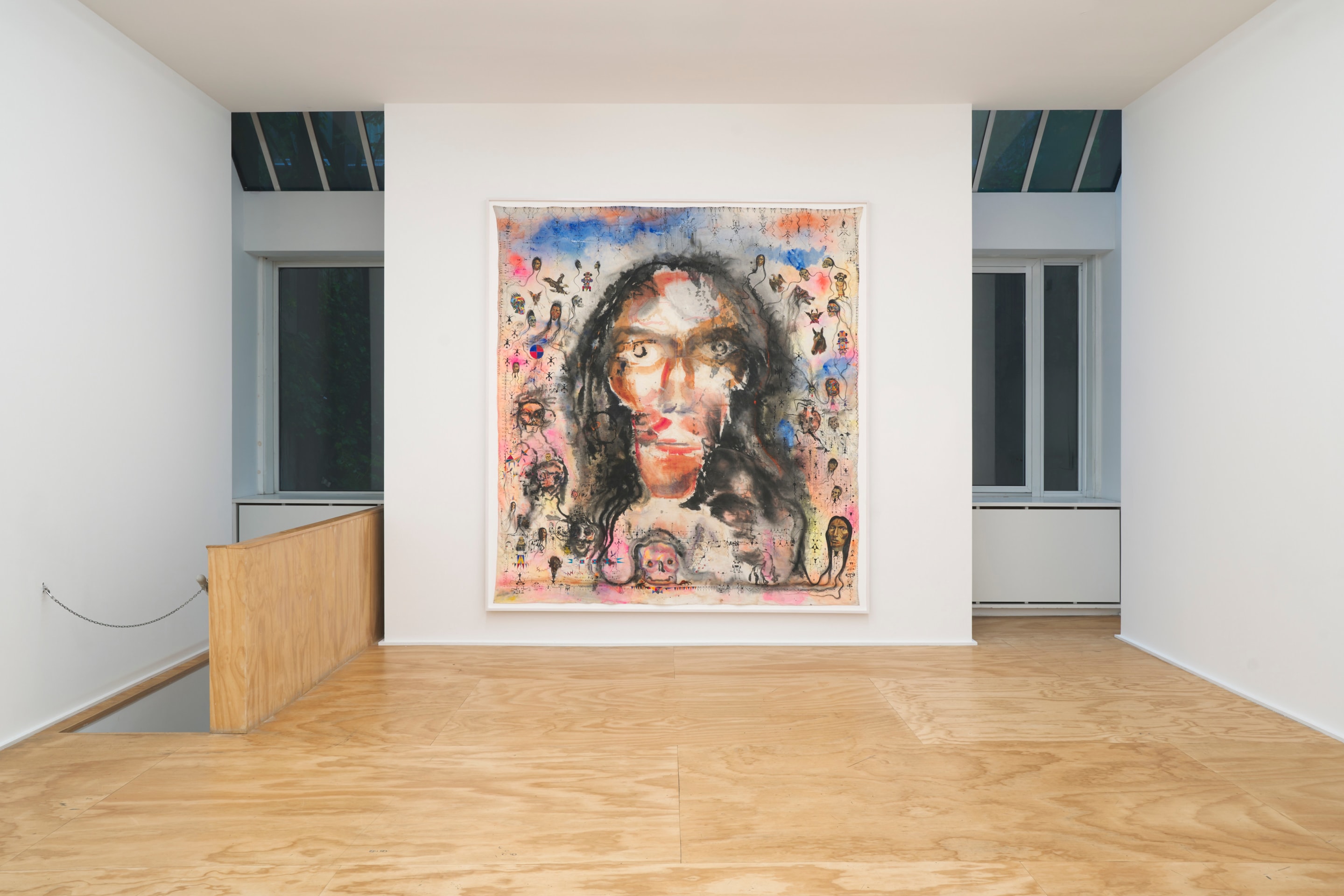 Installation view of Brad Kahlhamer&rsquo;s exhibition &ldquo;Bowery Nation: Birds Are Talking,&rdquo; Venus Over Manhattan, New York, 2025.