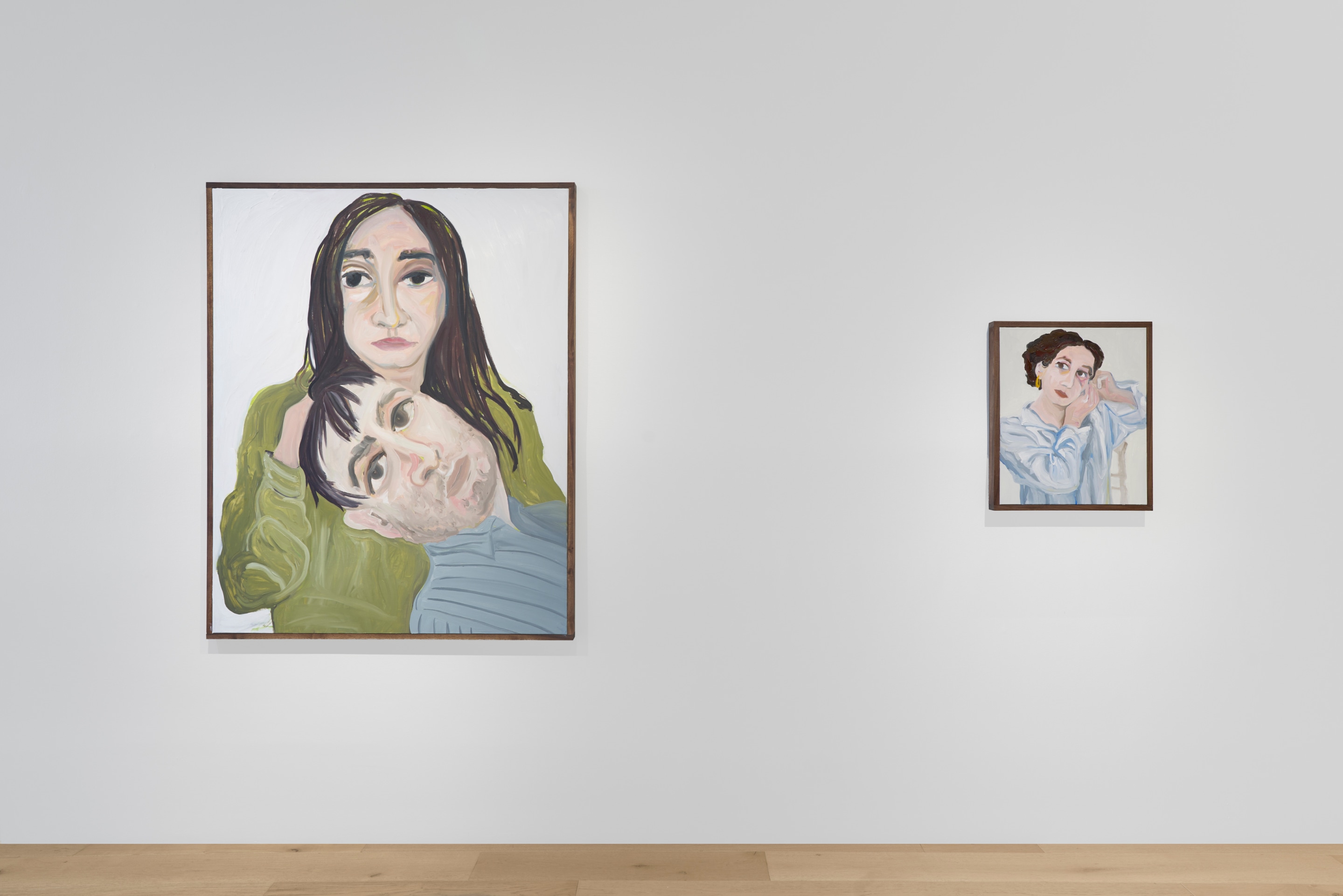 Installation view of &ldquo;Phoebe Derlee: Echoes,&rdquo; Venus Over Manhattan, New York, 2024.