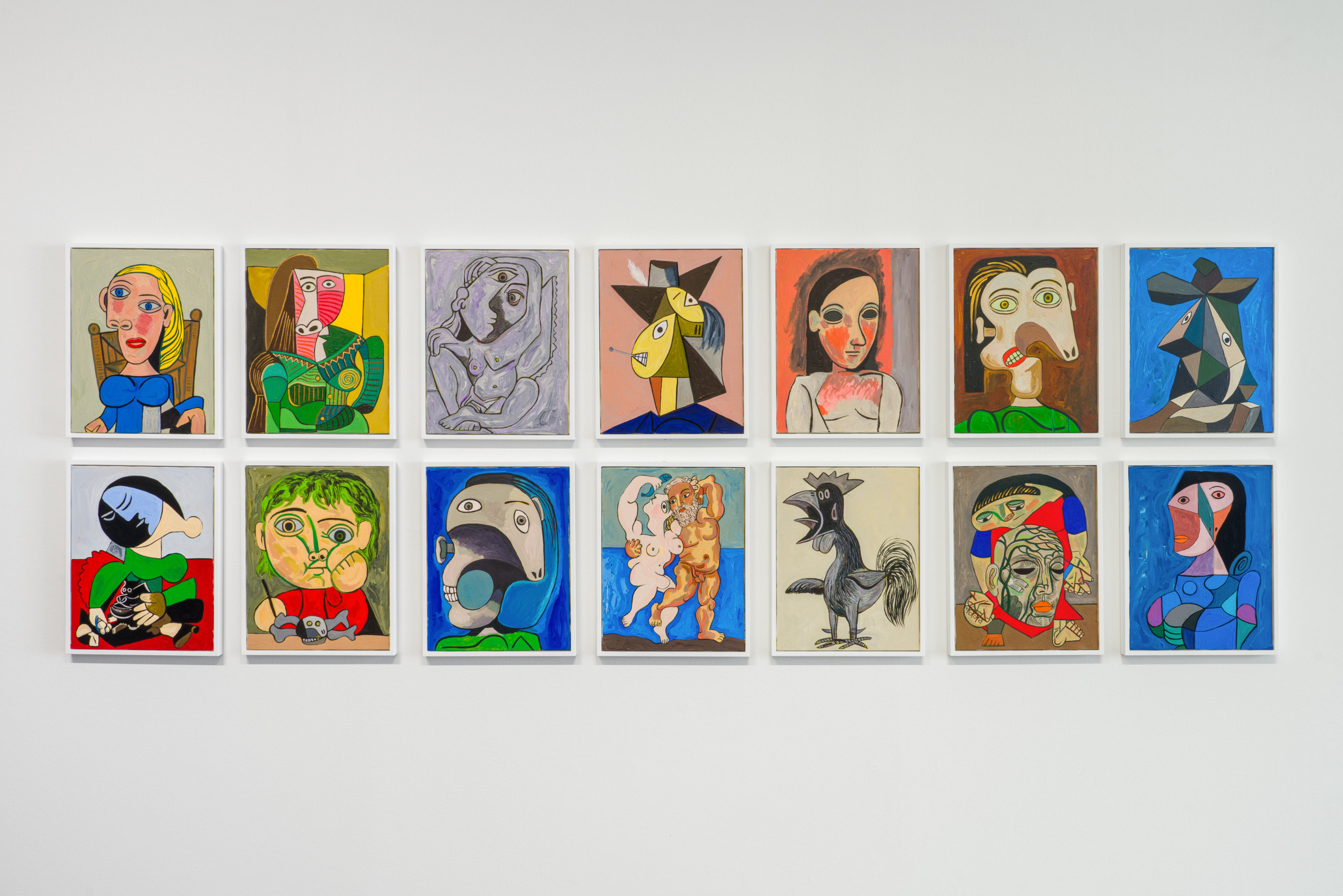 Installation view of Keiichi Tanaami: Manhattan Universe at Venus Over Manhattan, New York