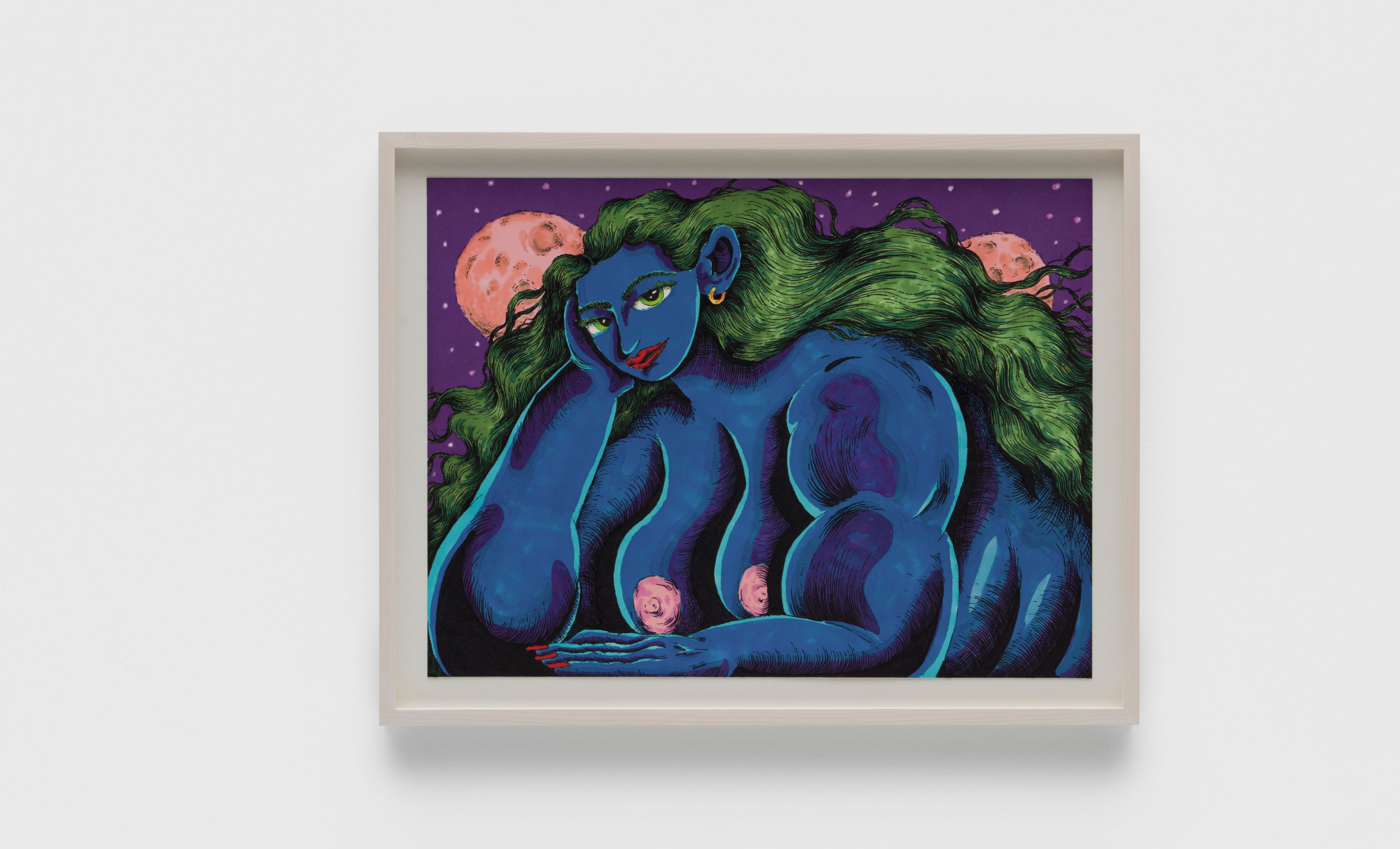 Work on paper by Ana Benaroya titled A Sweeter Rose, A Softer Sky from 2024