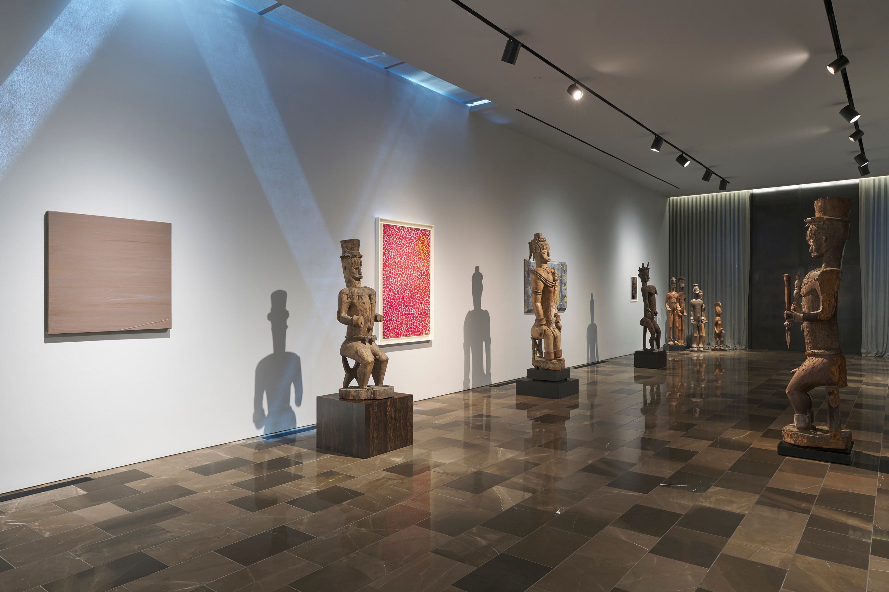 Installation view of the exhibition Urhobo + Abstraction, New York, 2025