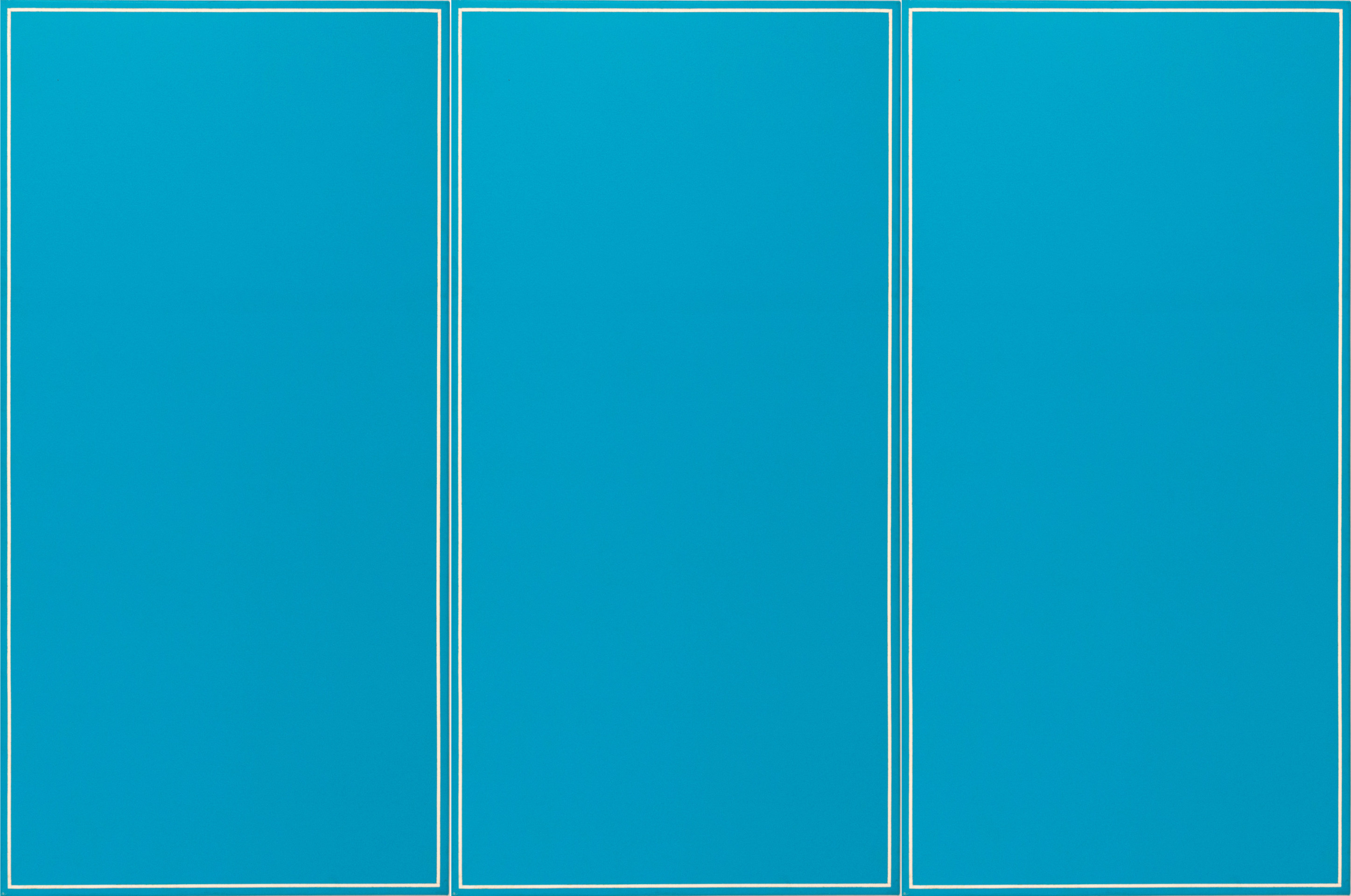 Ted Kurahara, Triple Light Blue (Venezia), 1984