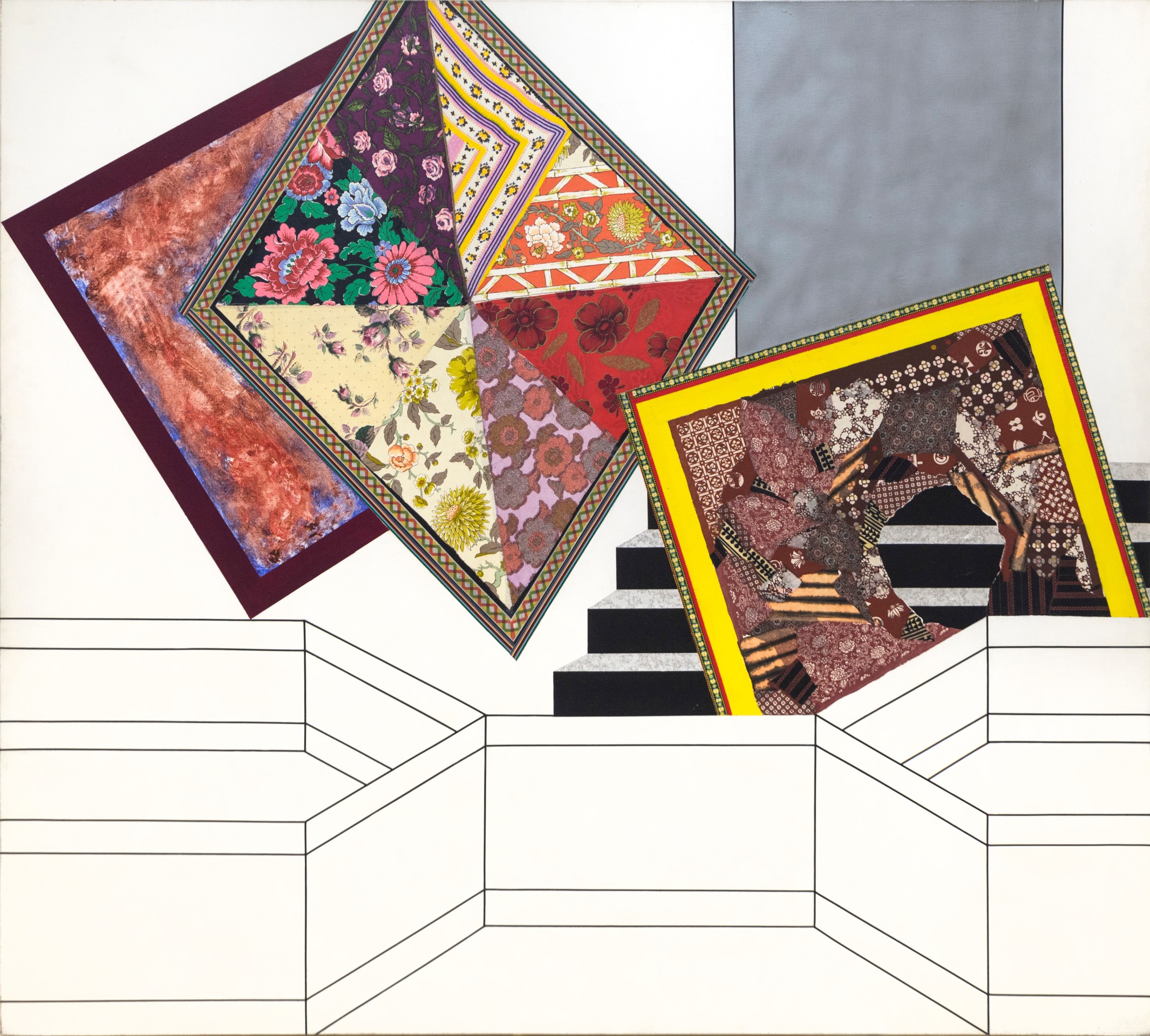 Miriam Schapiro, Lady Gengi's Maze, 1972