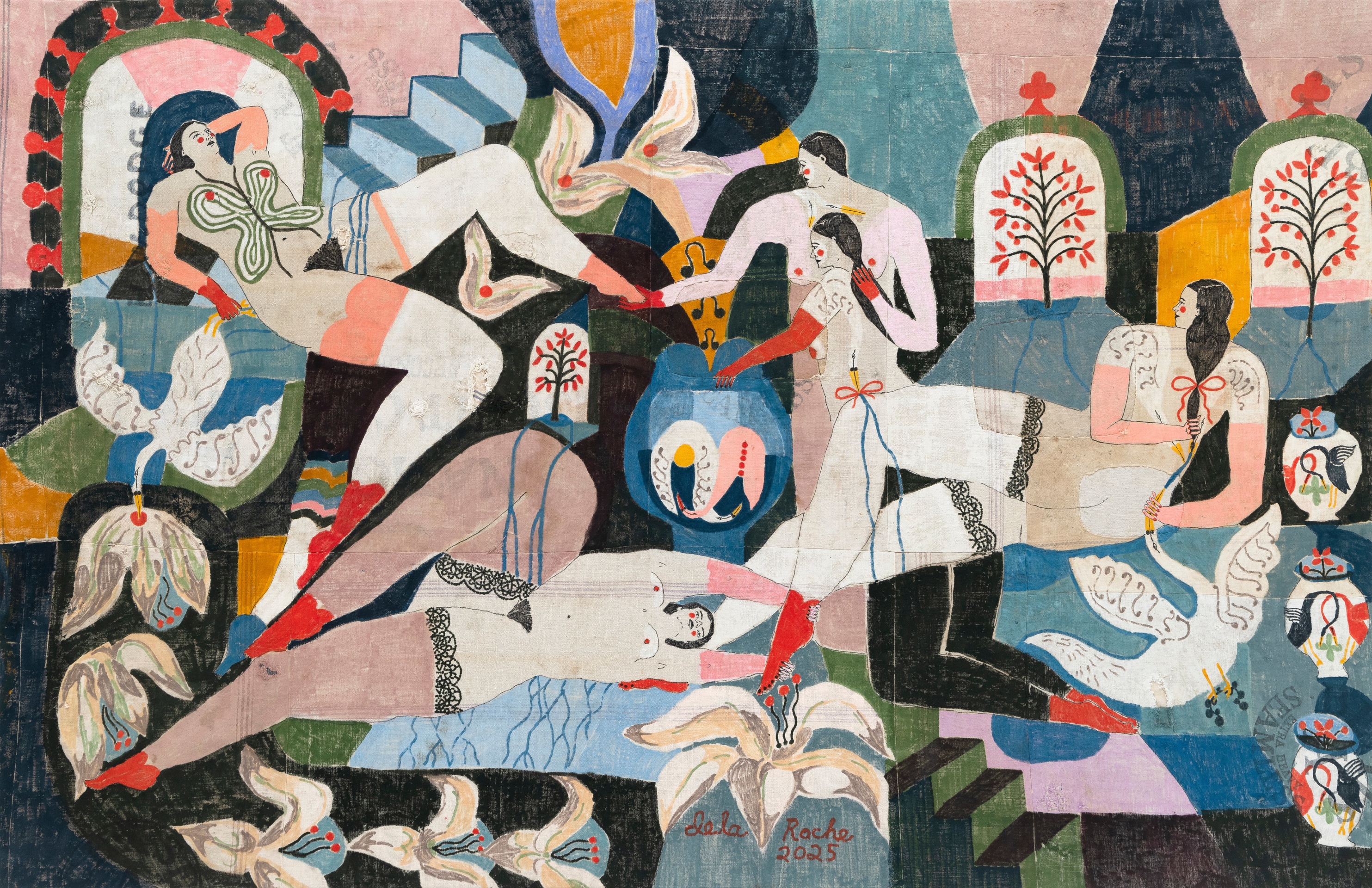 Lauren dela Roche, Feeding Fish, 2025