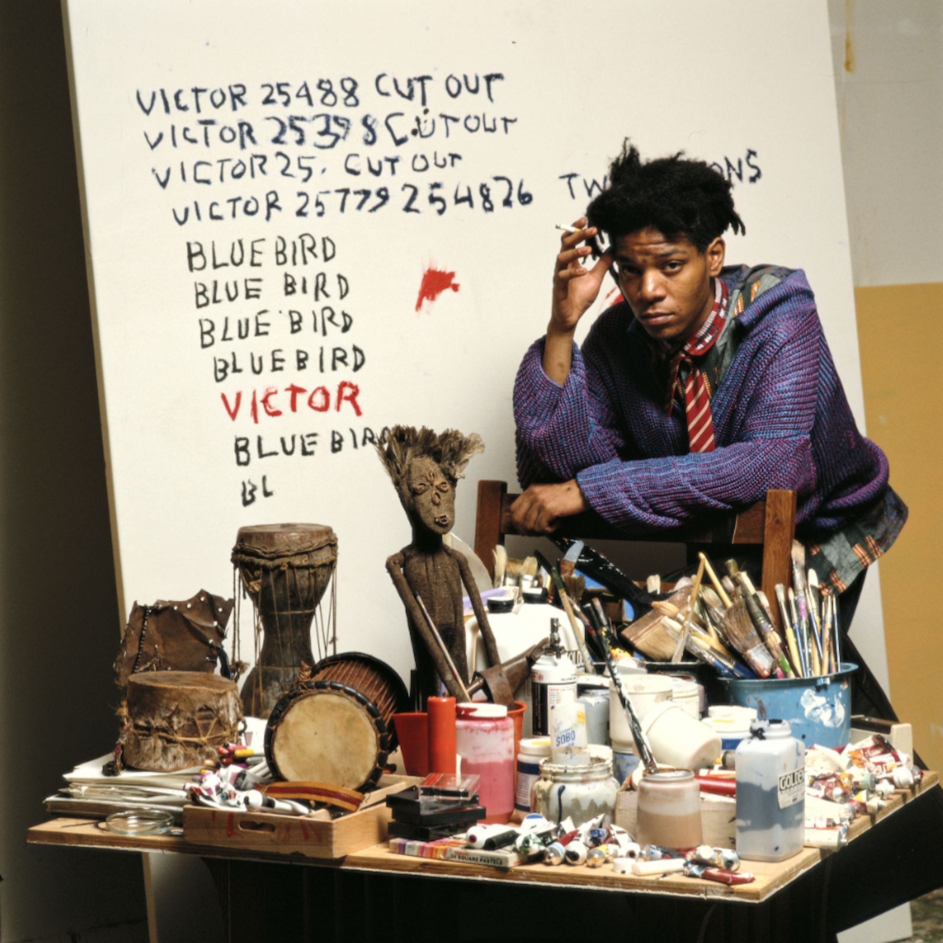 Tseng Kwong Chi, Jean-Michel Basquiat, Great Jones Street Studio, New York,&nbsp;1987