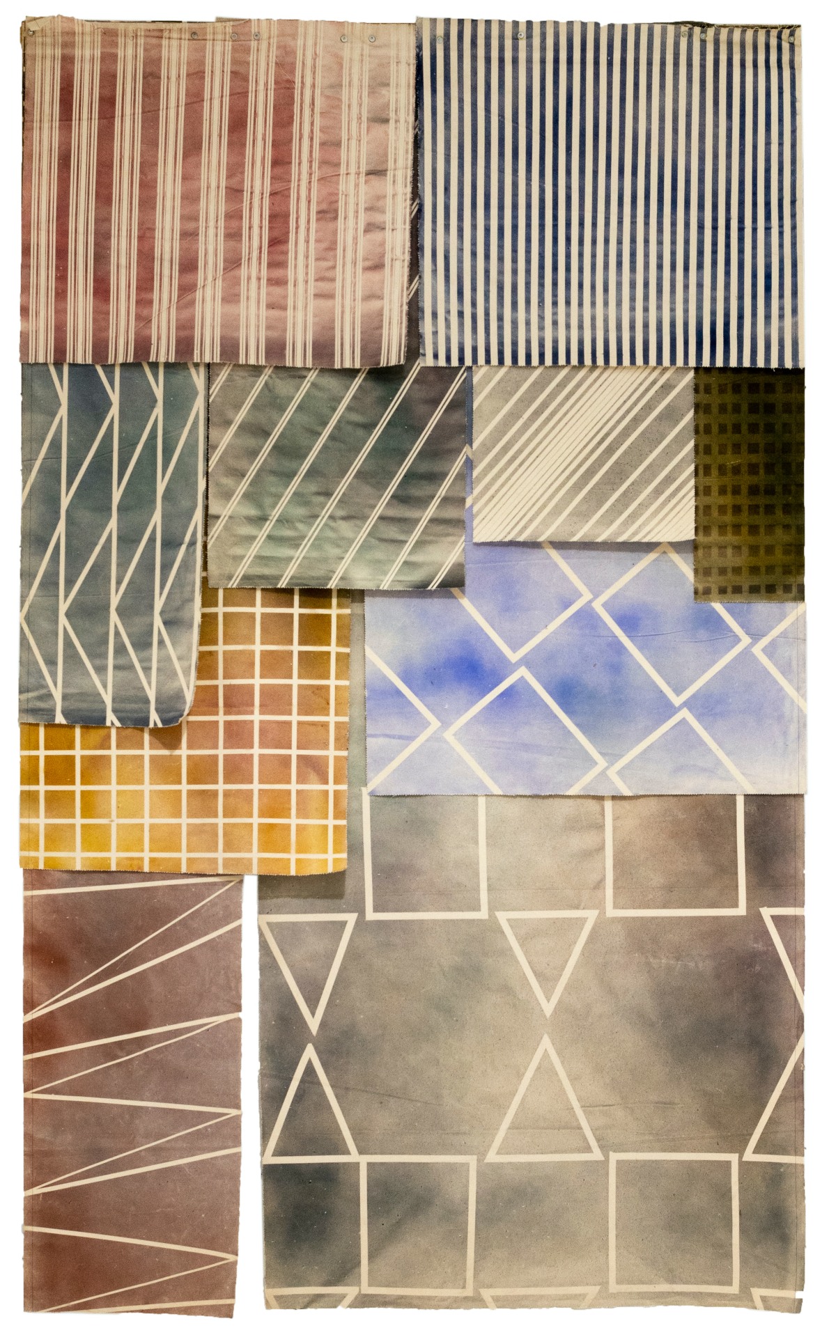 Nina Yankowitz (1946-), Canvas Paint Swatches, 1969