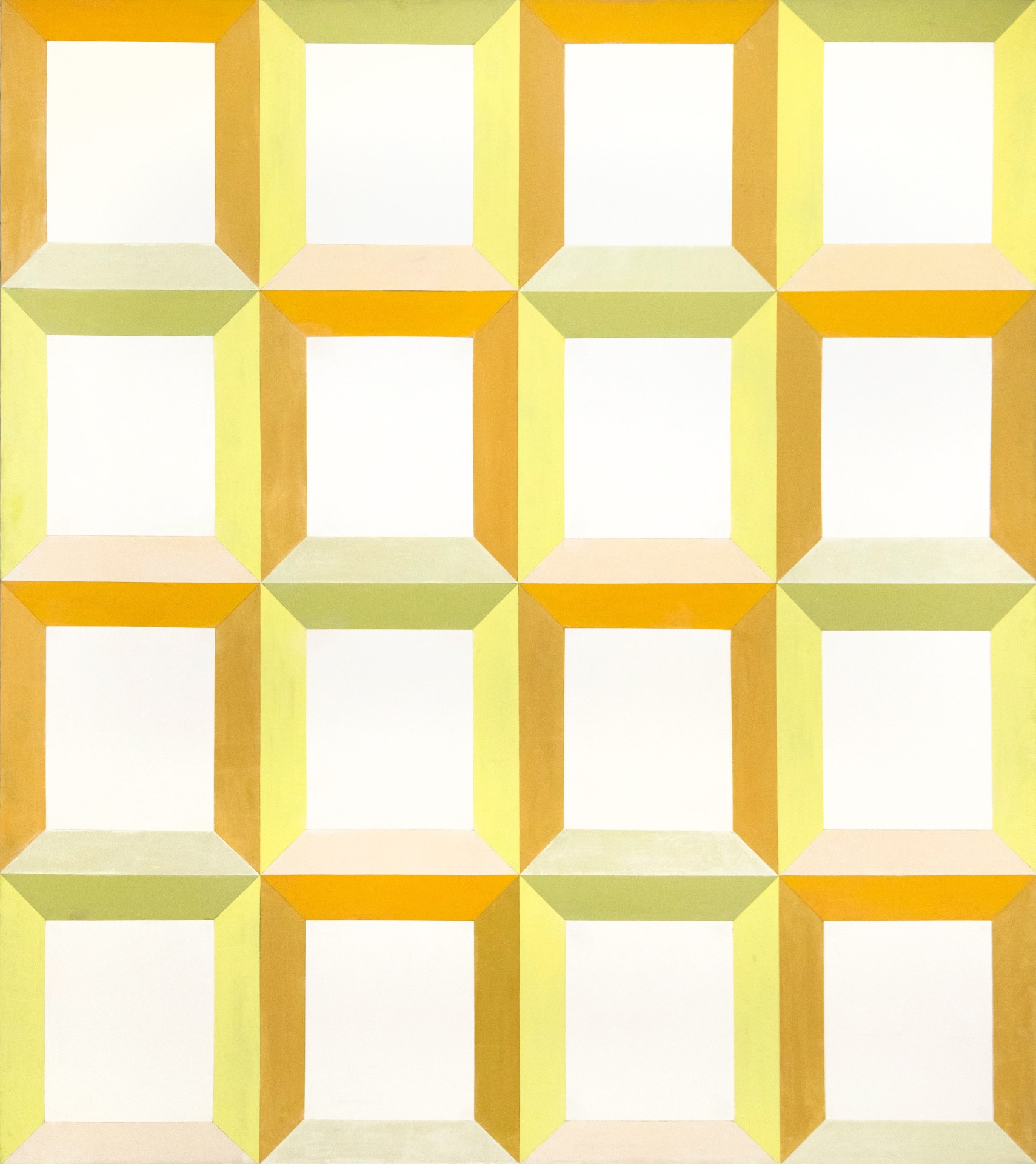 Miriam Schapiro, 16 Windows (Kingdom of Pink), 1965