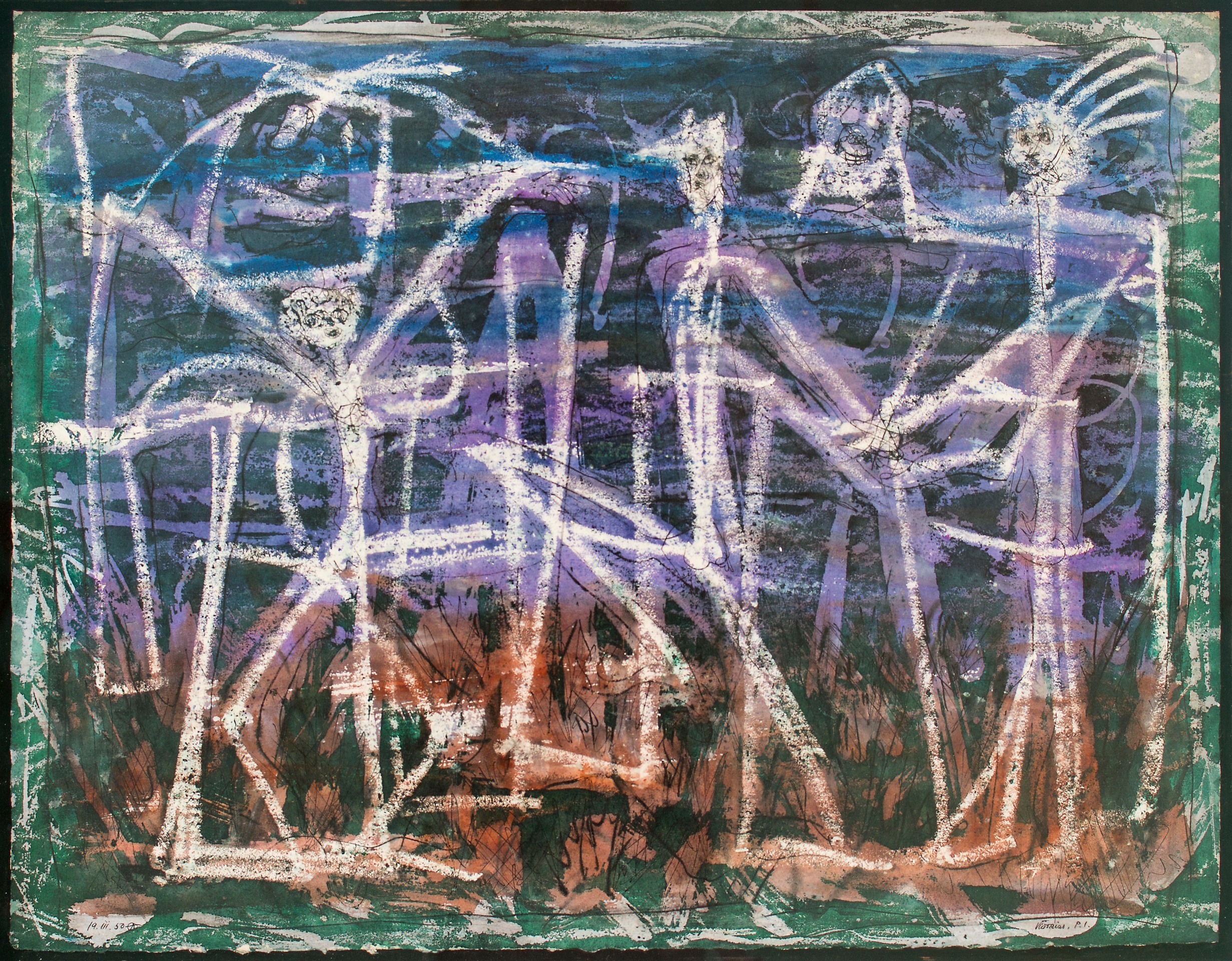 Alfonso Ossorio, Winter Colloquy, 1950