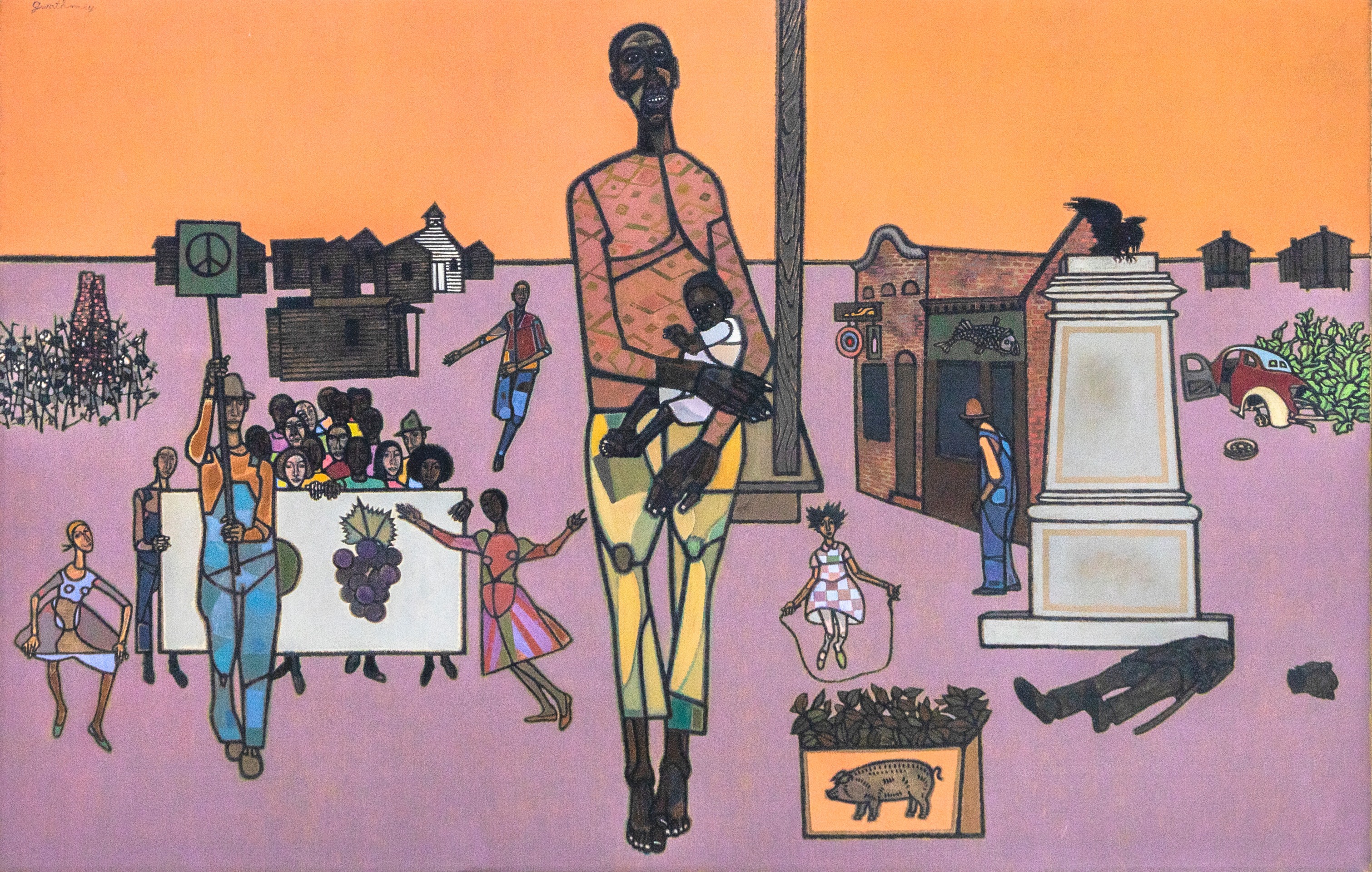 Robert Gwathmey, Father and Child, 1974