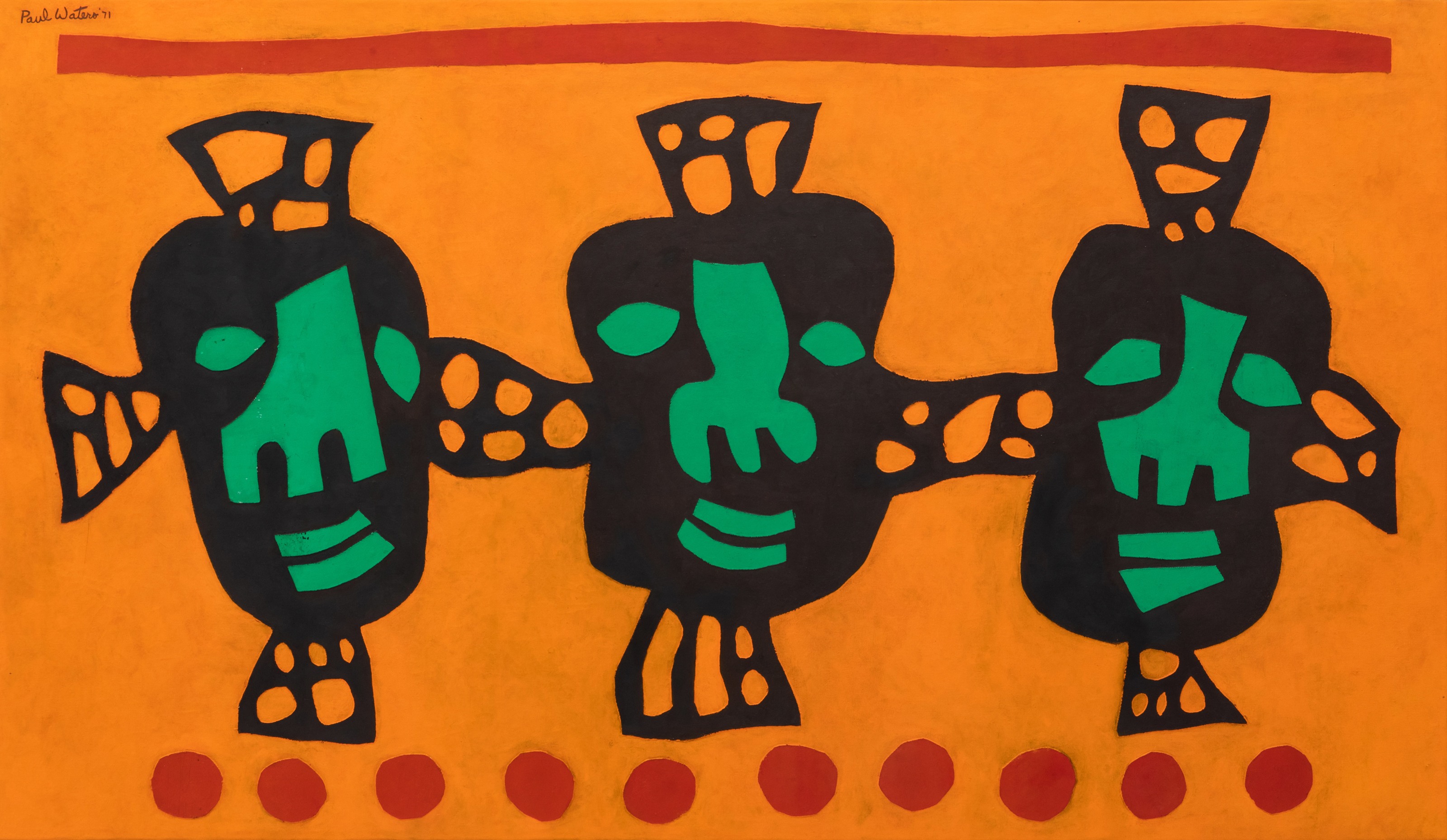 Paul&nbsp;Waters, Three Faces, 1971