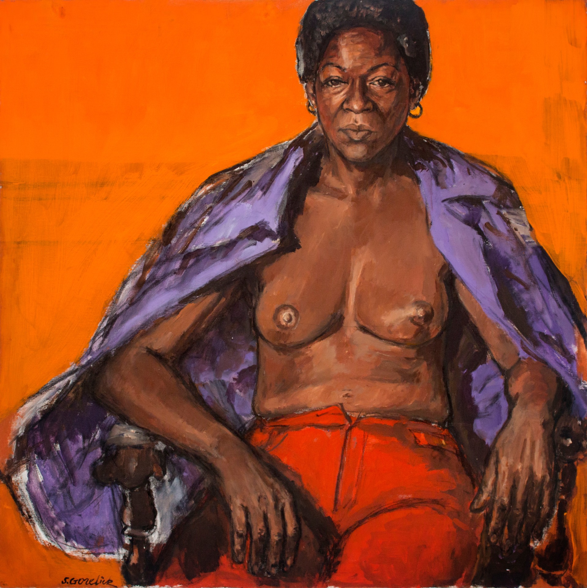 Shirley Gorelick, Untitled (Libby seated), 1970s