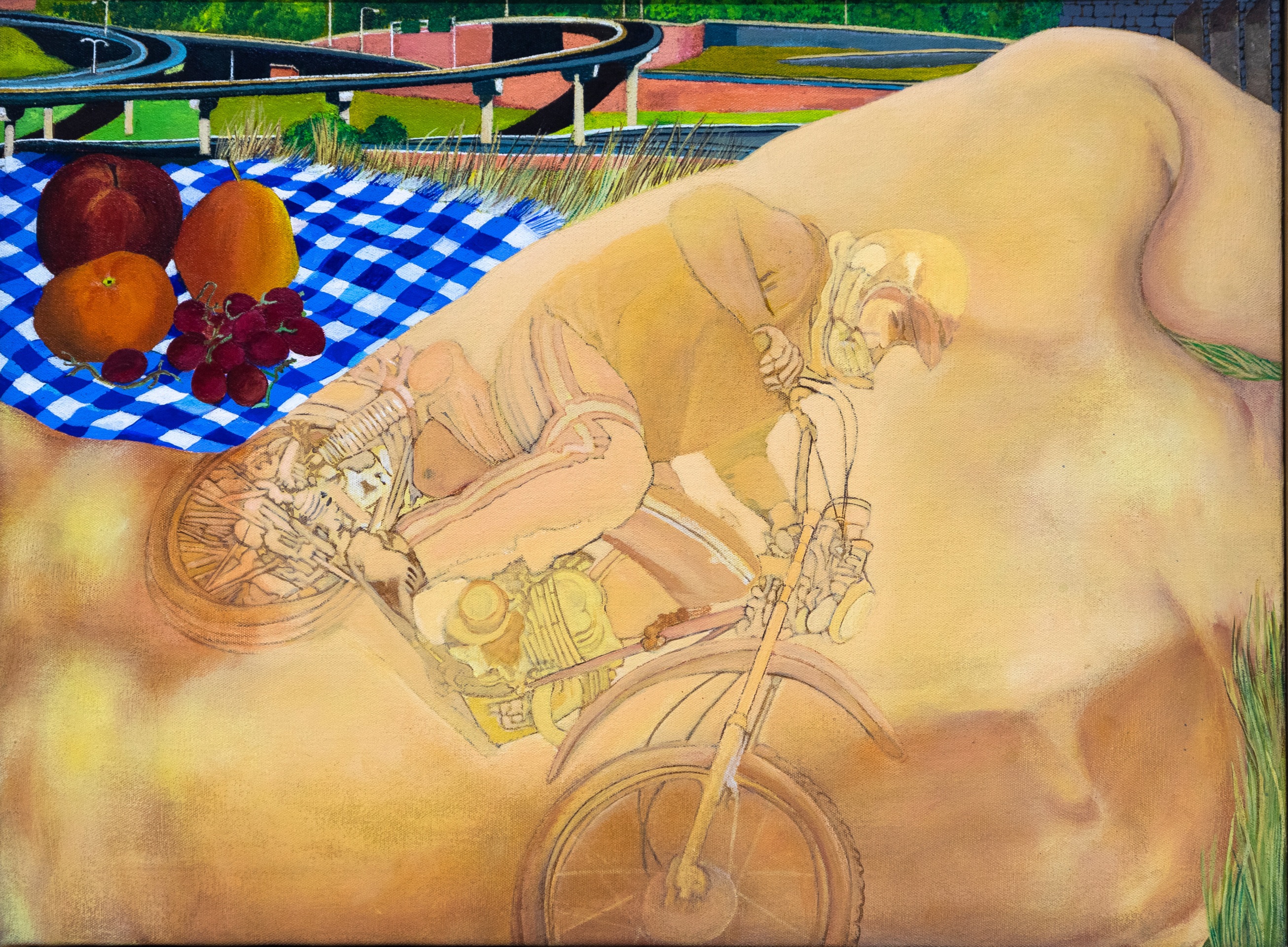 Martha Edelheit, Major Deegan Expressway with Fruit, 1972–73