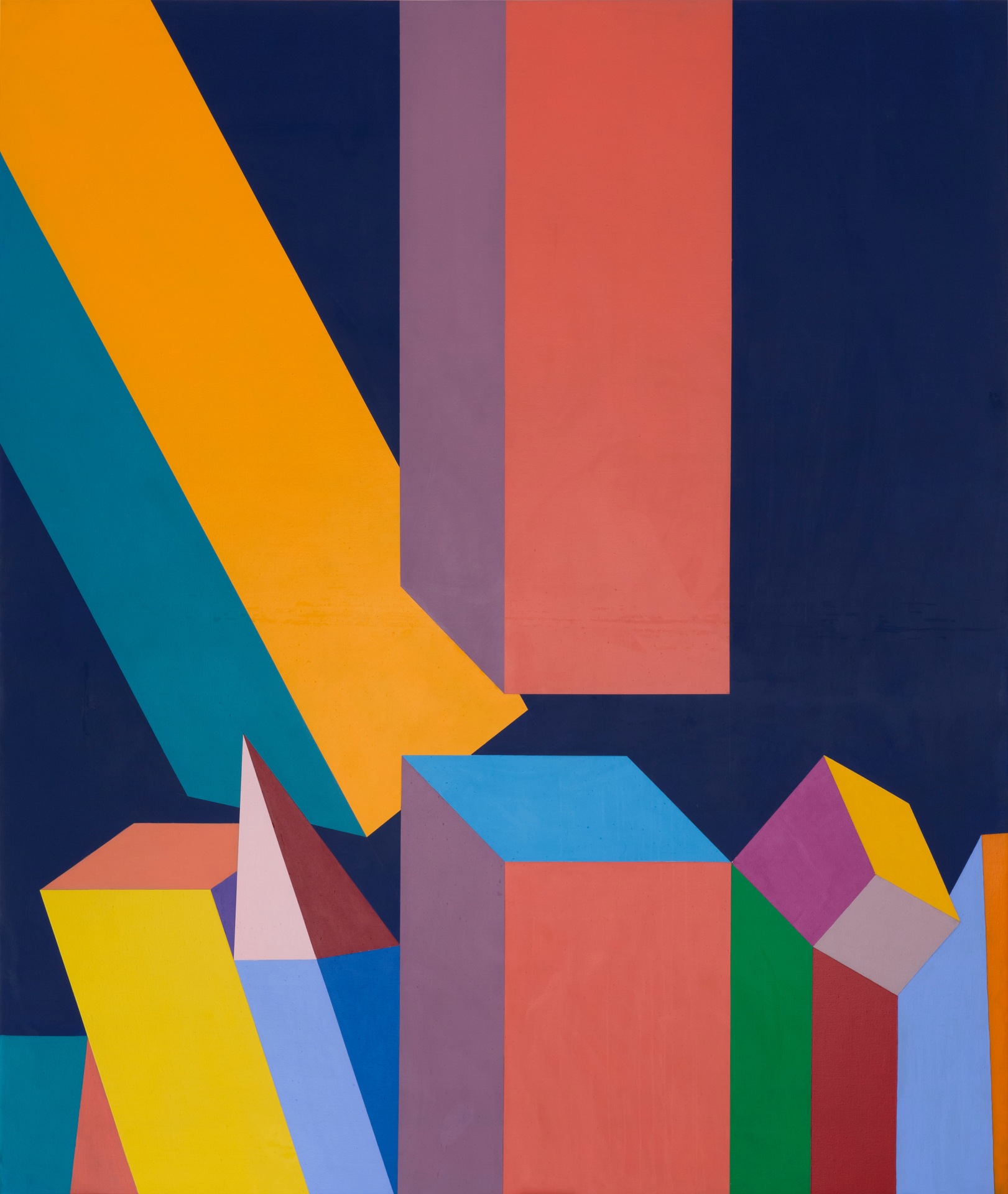 Miriam Schapiro, Byzantium, 1967, acrylic on canvas, 108h x 72w in