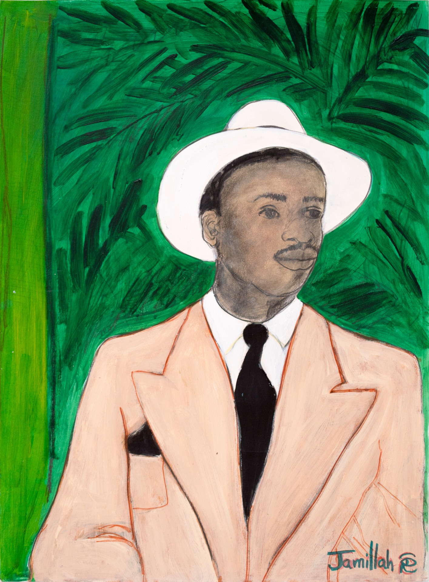 Jamillah Jennings, Untitled (Sunday&#039;s Best with Palms), 1990