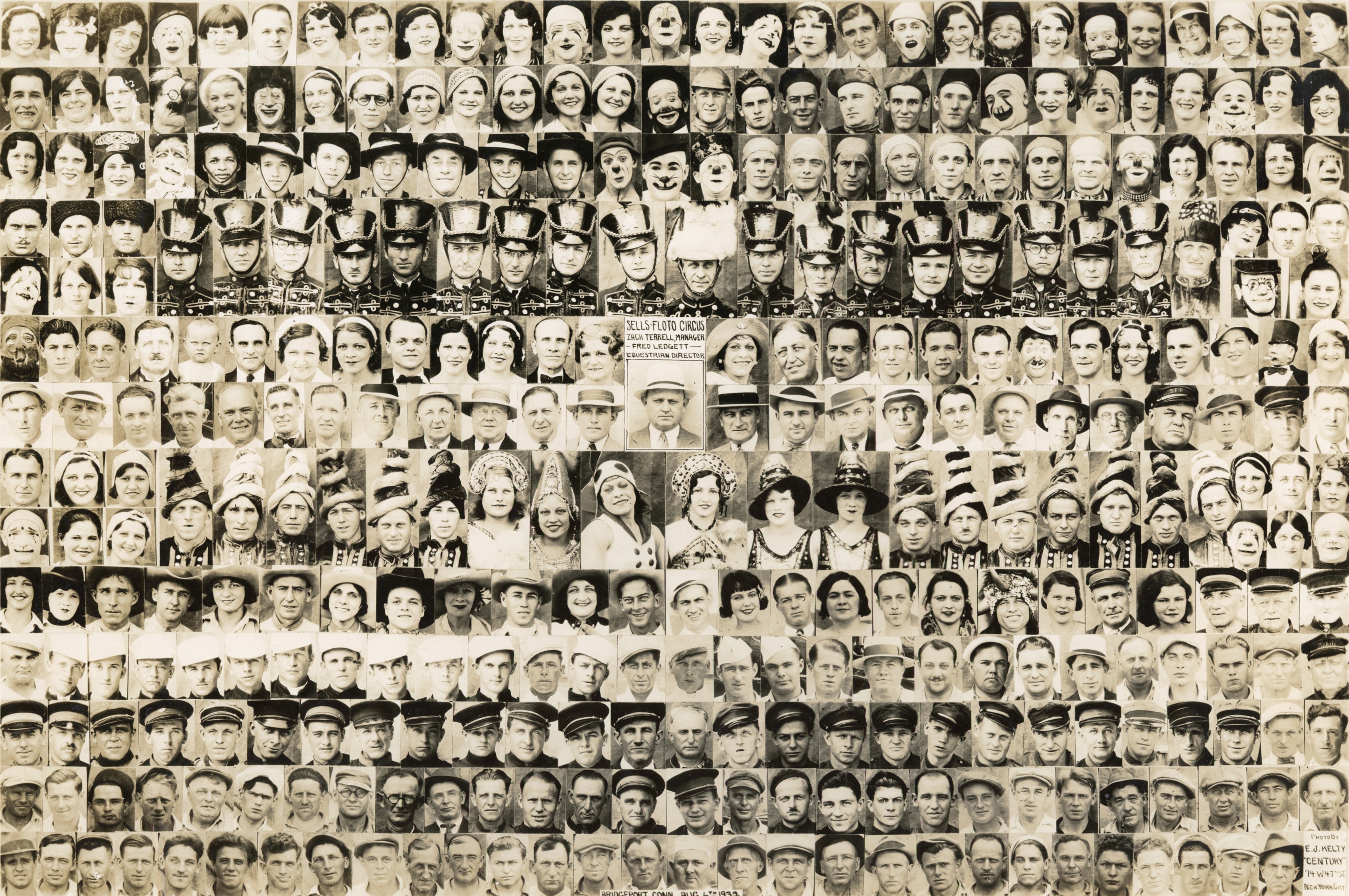 EDWARD KELTY &ldquo;CENTURY PHOTO&rdquo; SELLS-FLOTO CIRCUS &ndash; BRIDGEPORT, CT. 1932
