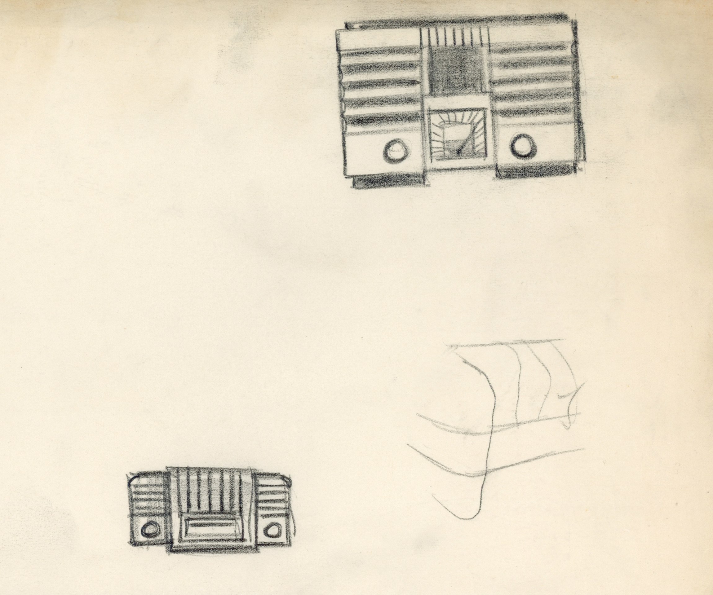 JOHN VASSOS INDUSTRIAL DESIGN SKETCHES OF ART DECO RADIOS & TELEVISIONS