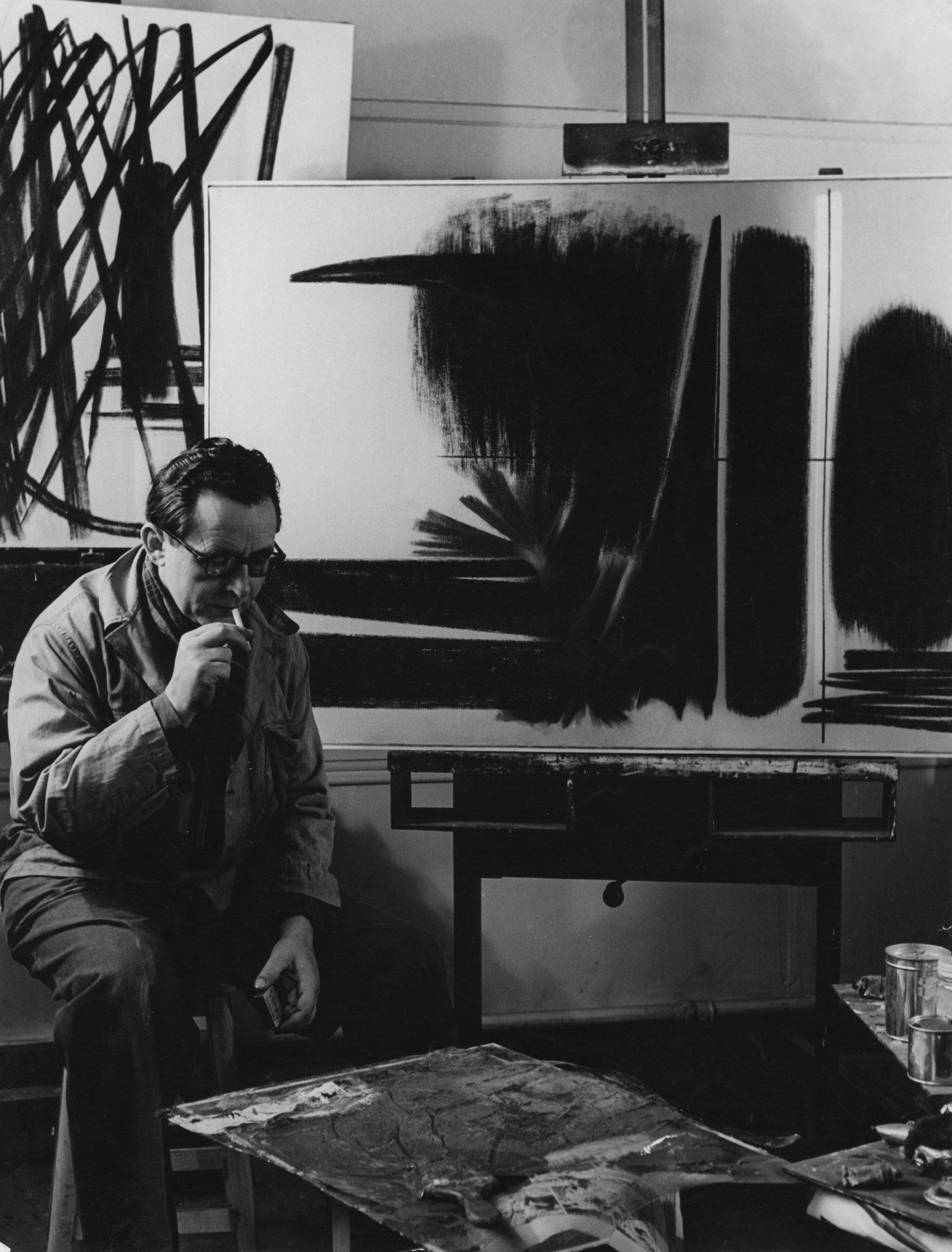Denise Colomb (French, 1902&ndash;2004), Hans Hartung,1954